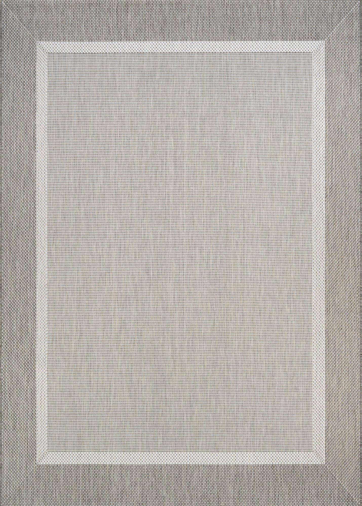 Champagne-Taupe Flat Woven Rectangular Indoor/Outdoor Rug