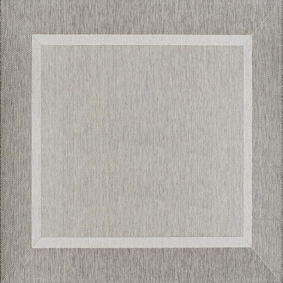 Couristan Recife Stria Texture Indoor / Outdoor Area Rug, Champagne- Taupe, 8'6" Square