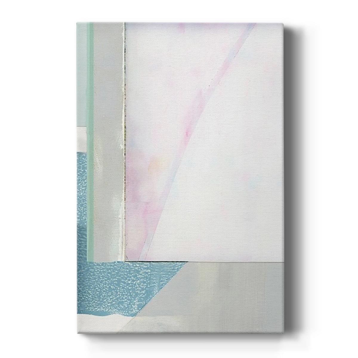 Abstract Pastel Geometric Canvas Art - 14 x 14