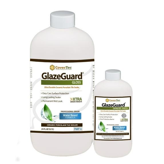 CoverTec GlazeGuard Gloss Ceramic & Porcelain Tile Sealer, Wet Look, 32 oz
