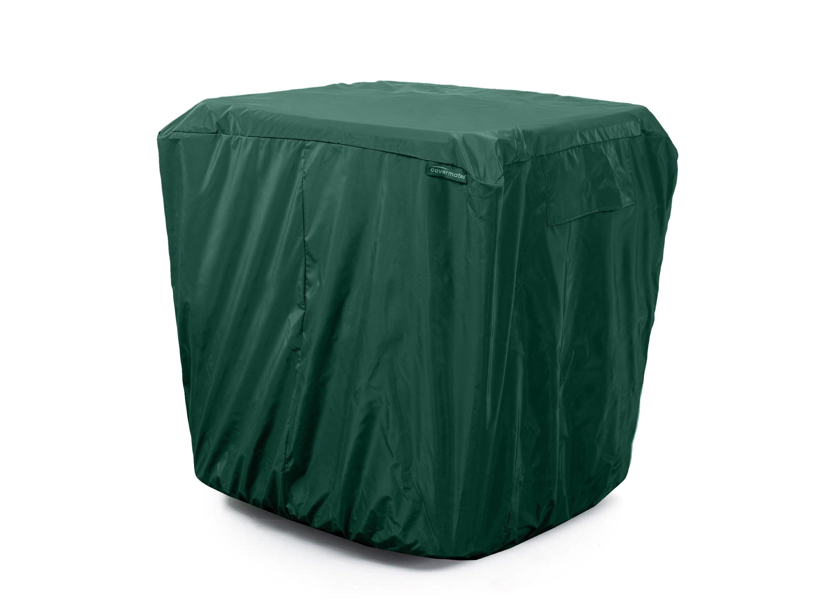 Classic Green Vinyl Air Conditioner Cover with Buckle Strap