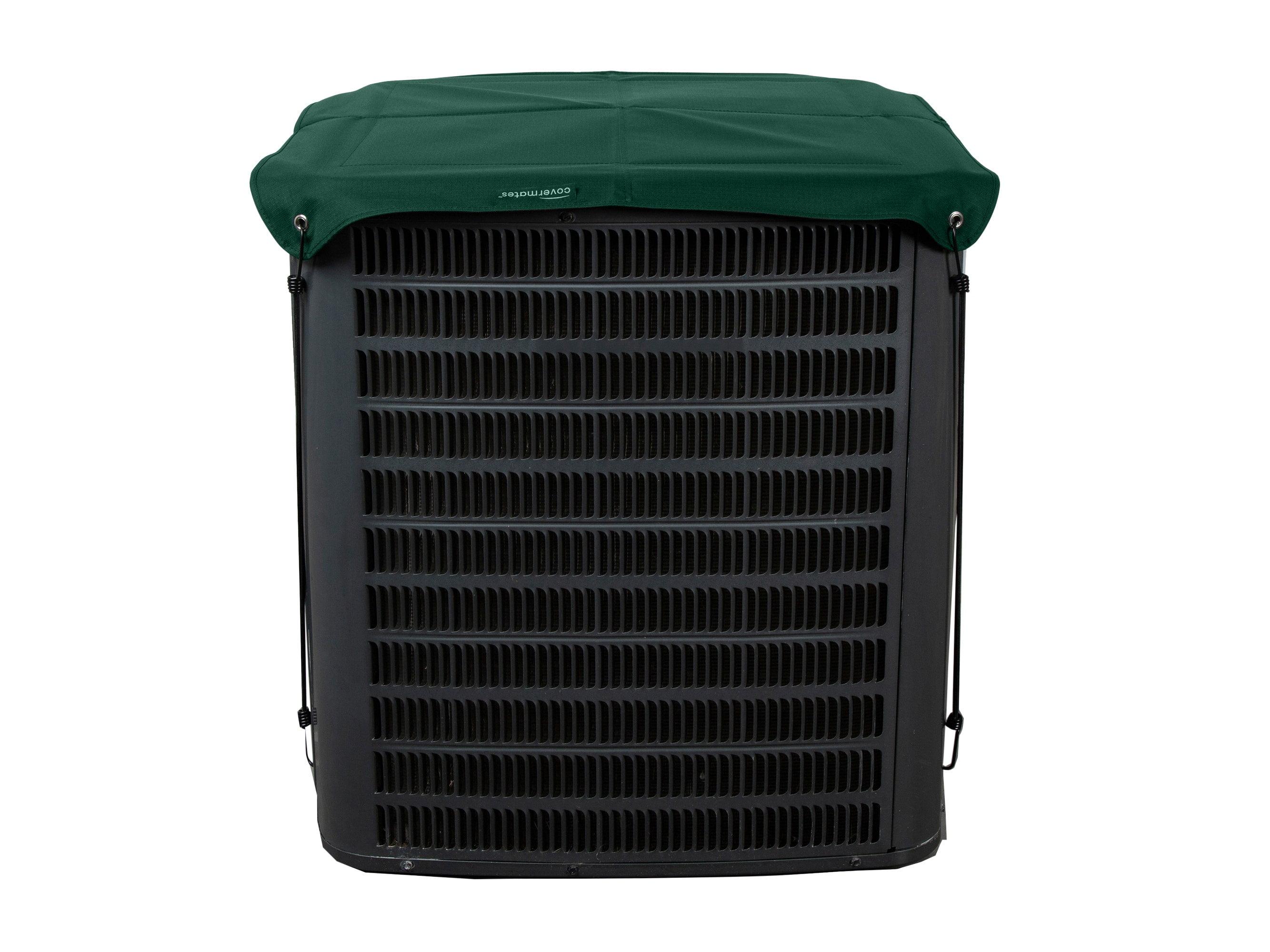 Green Vinyl Armor Top Air Conditioner Cover 24W x 24D