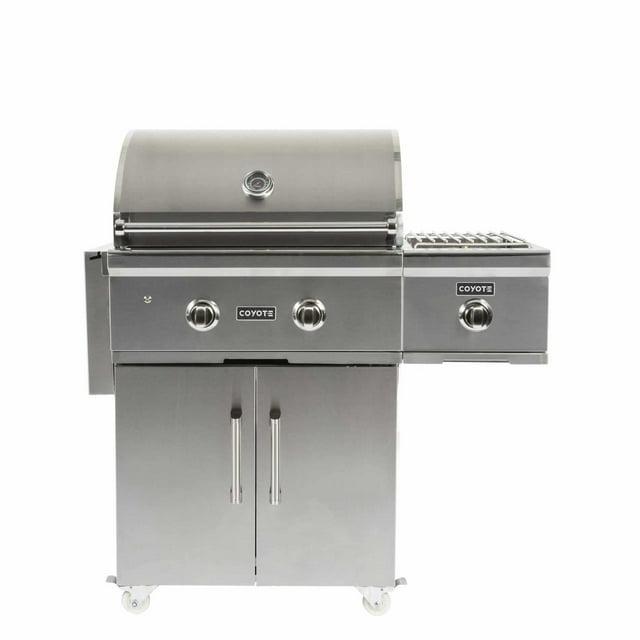 Coyote Grills 2 - Burner Countertop Gas Grill with Cabinet