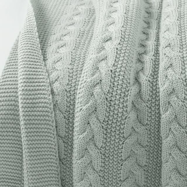 Allied Home Cable Knit Throw Blanket