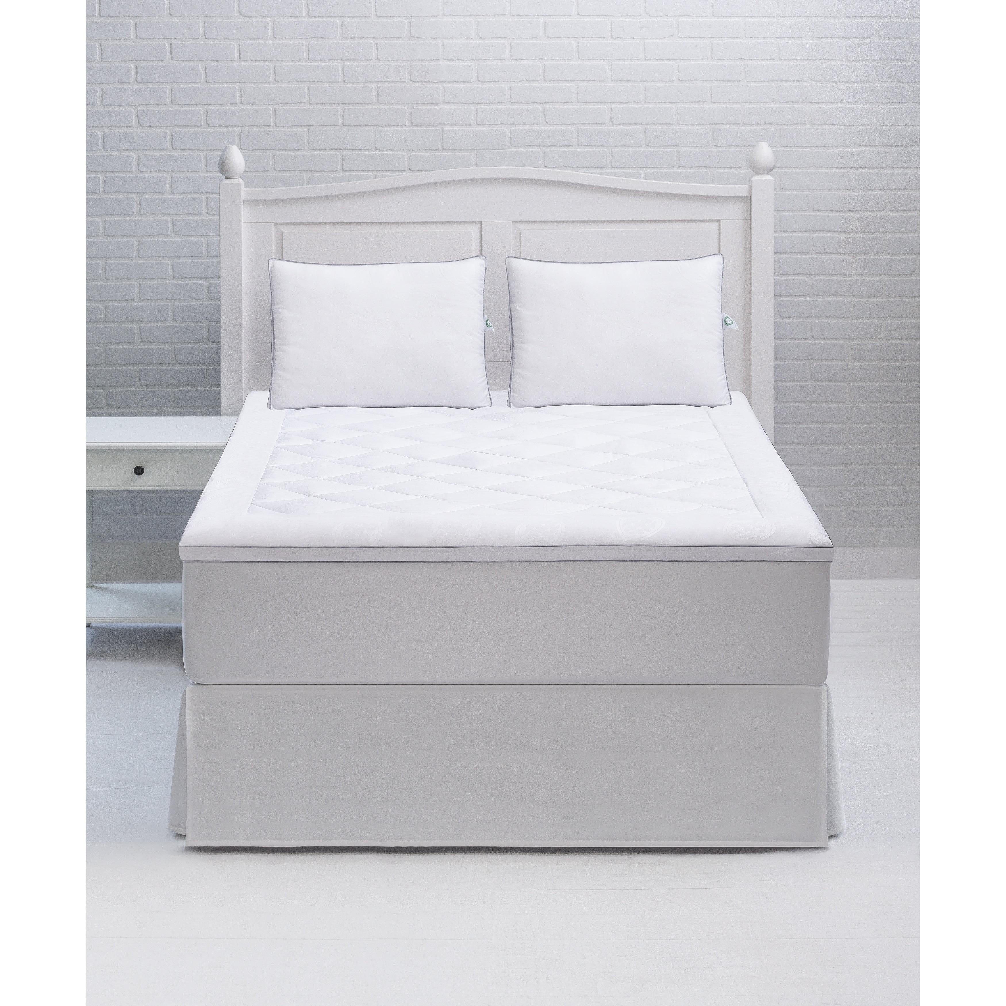 White California King Anti-Allergen Memory Fiber Mattress Pad