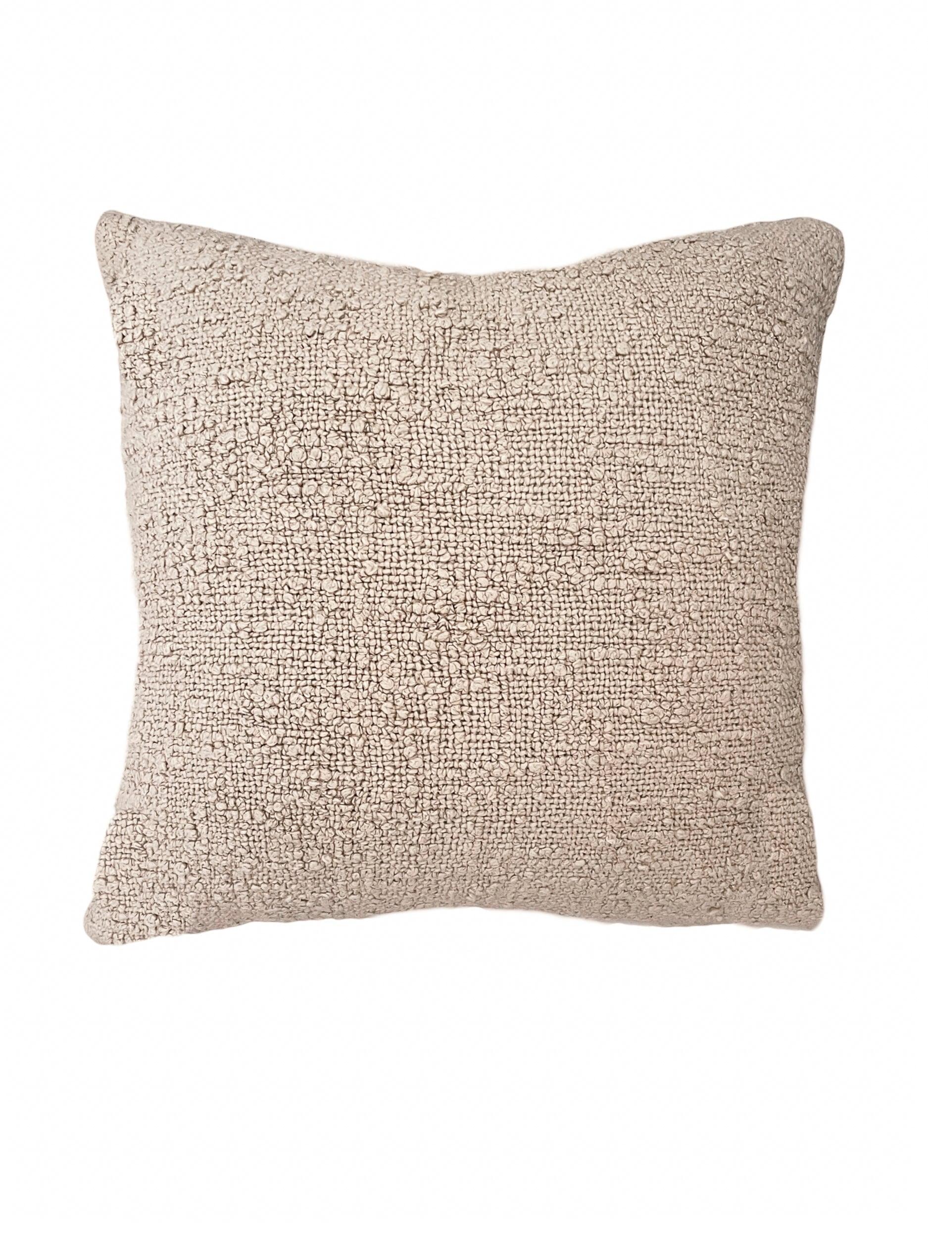 Cozy Textured Cotton Reversible Pillow Cover