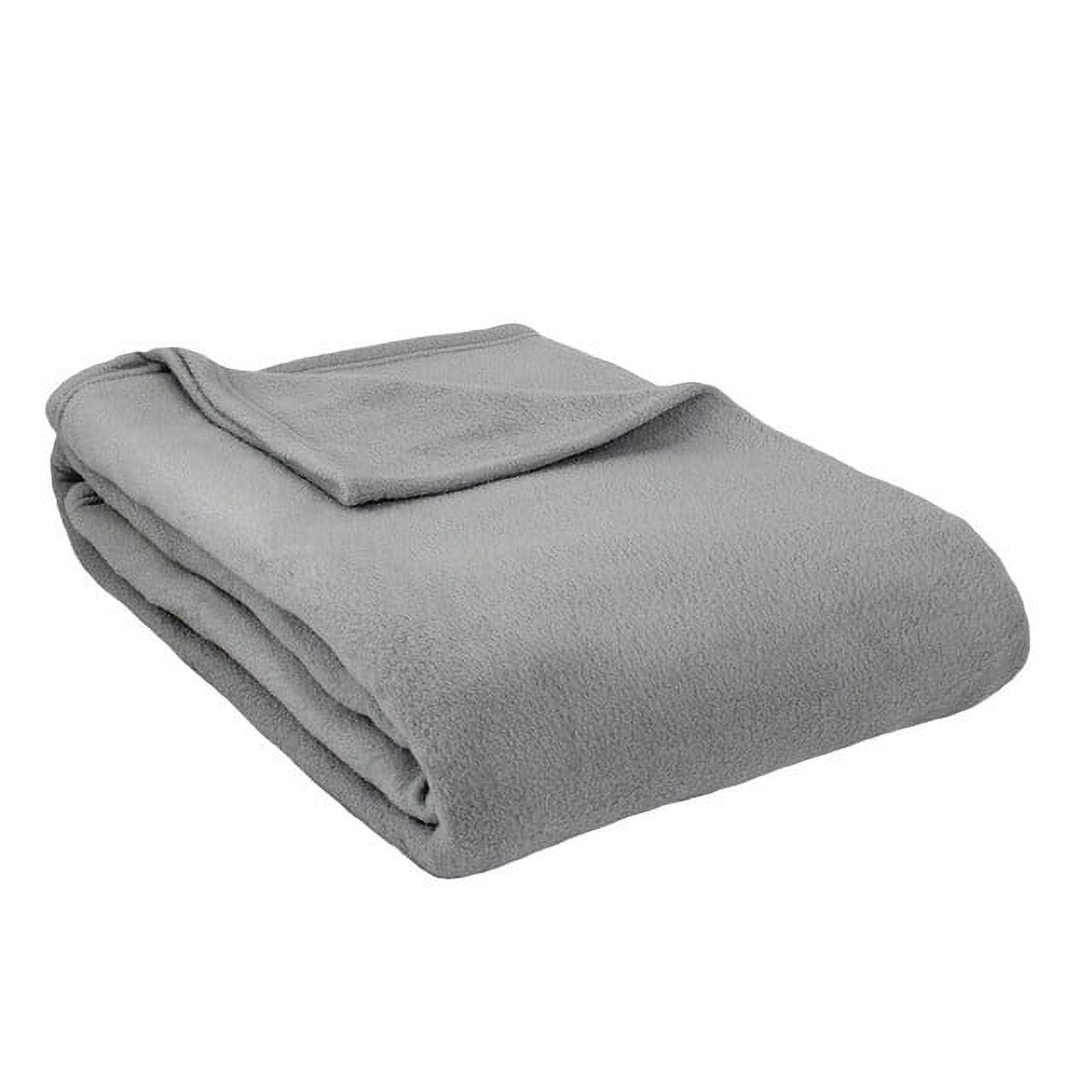 Cozy Home Alta Luxury Hotel Fleece Anti-Pill Lightweight Washable Blanket-Silver-King