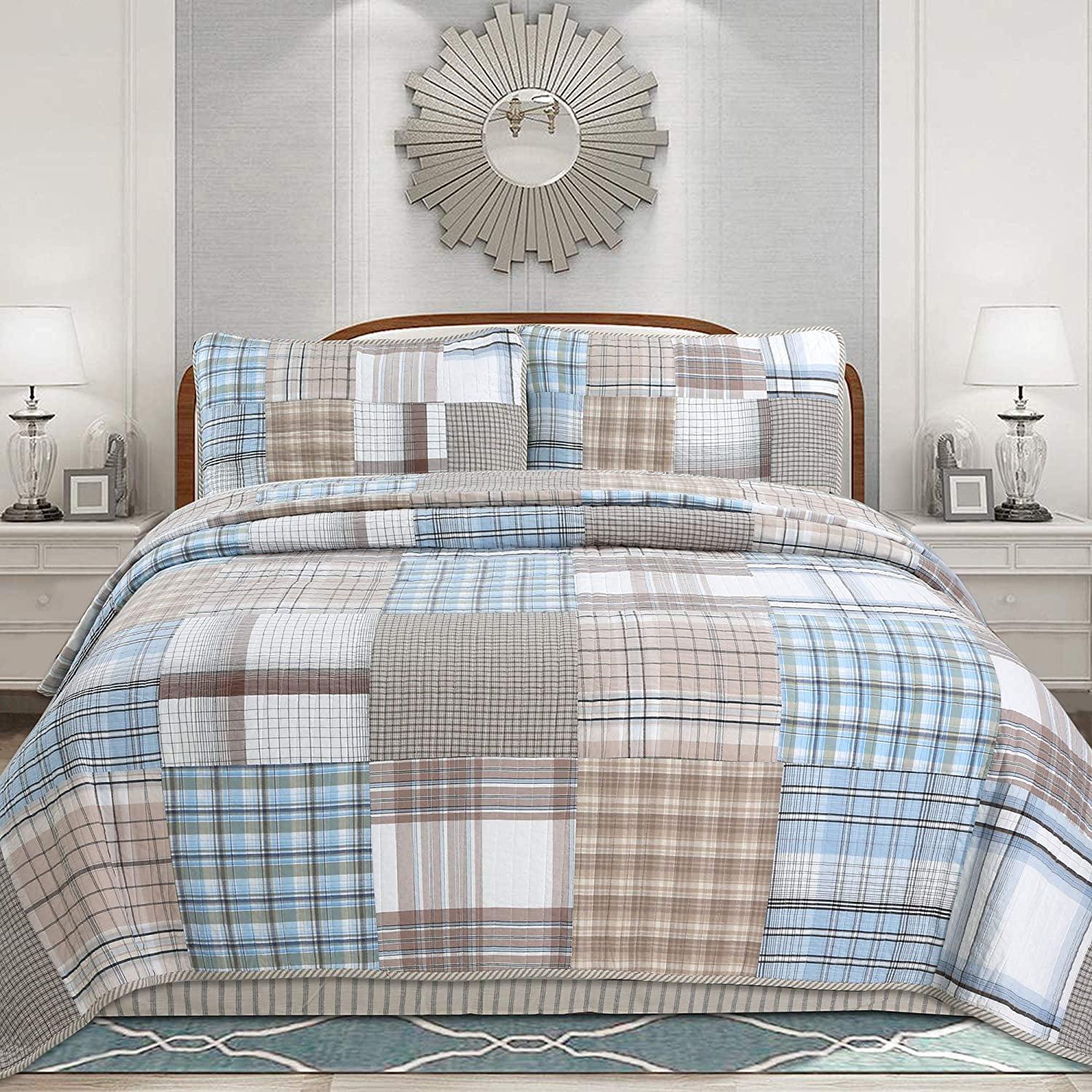 Cotton Patchwork Quilt Set