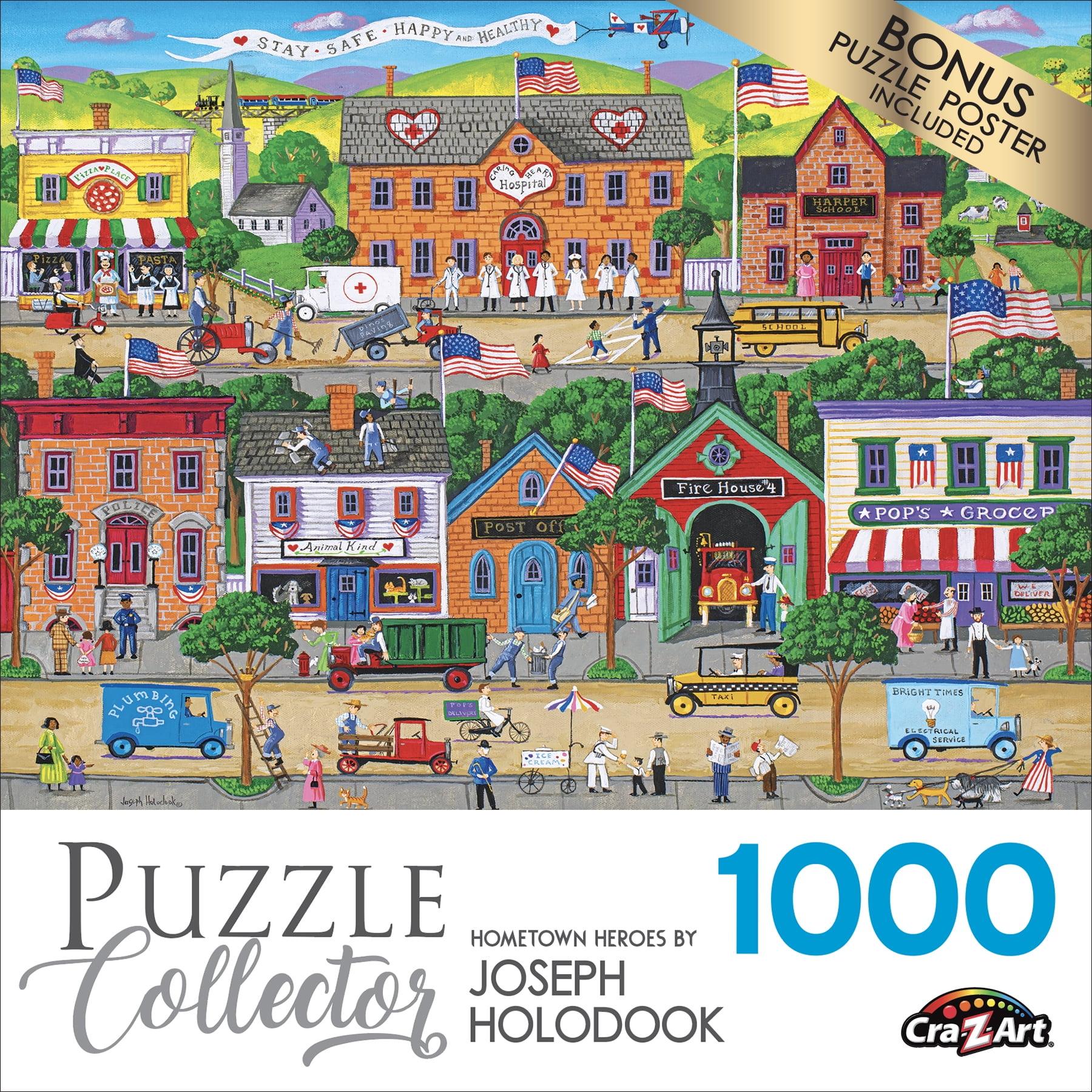 Cra-Z-Art Puzzle Collector 1000-Piece Hometown Heroes Jigsaw Puzzle