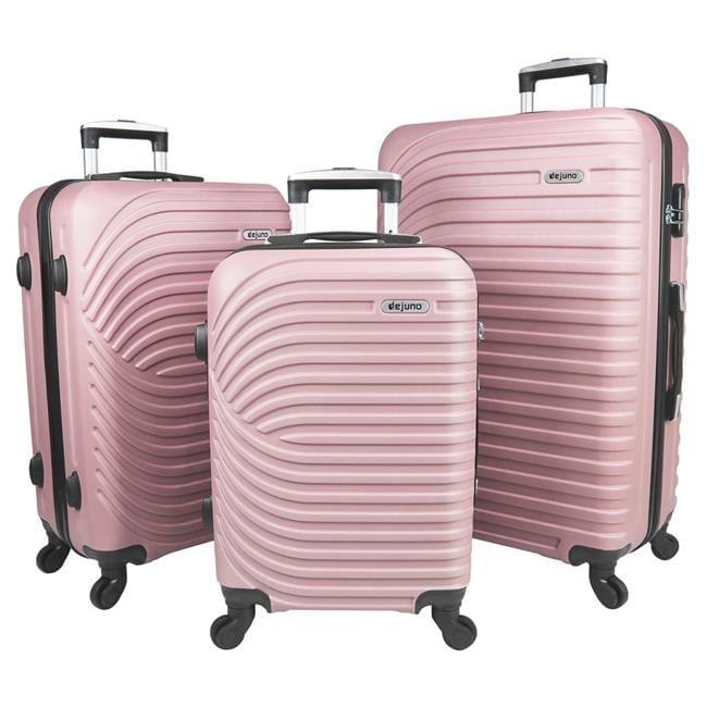 Dejuno Craft Hardside 3-Piece Spinner Luggage Set - Blush