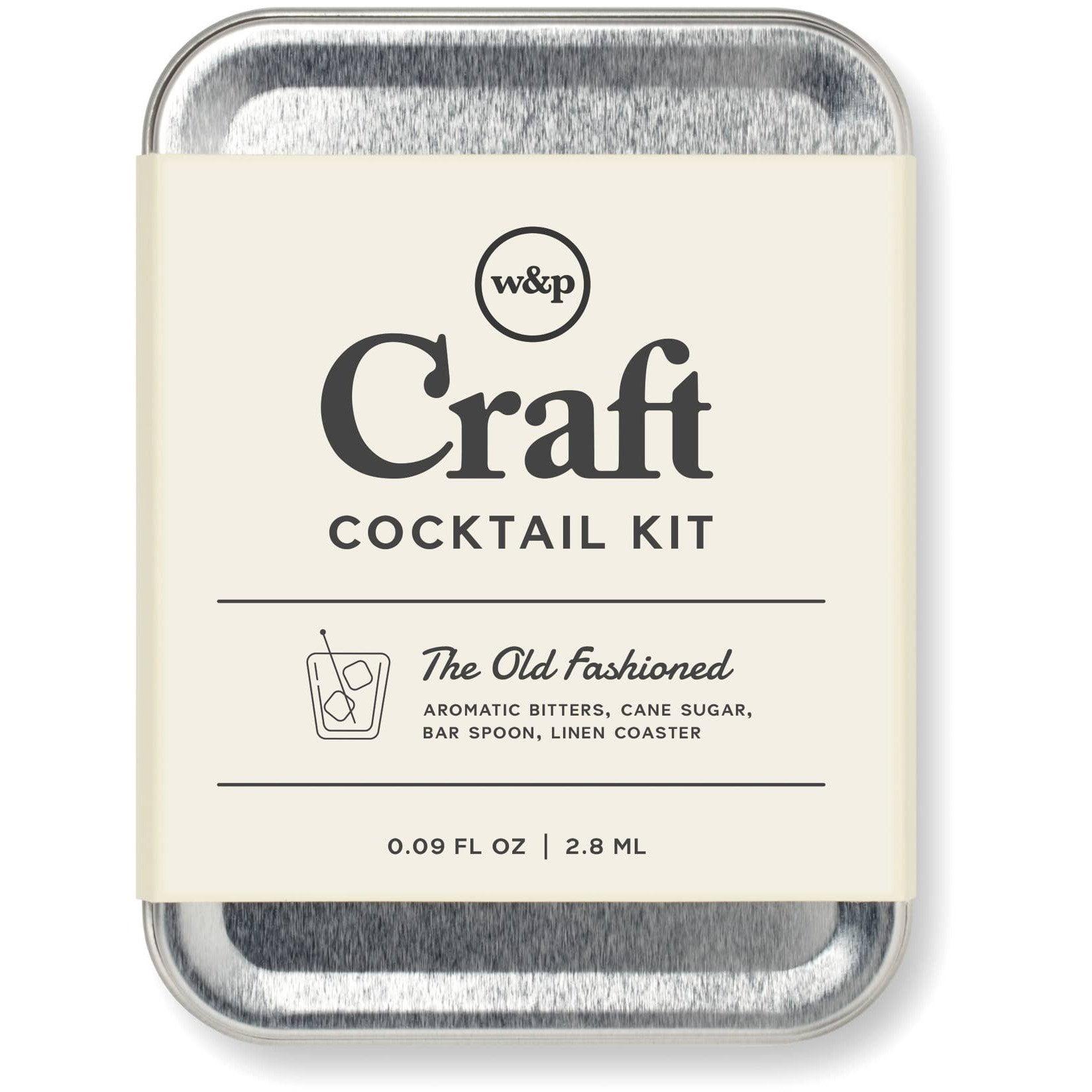 Compact Travel-Ready Old Fashioned Cocktail Kit, 7-Piece Set