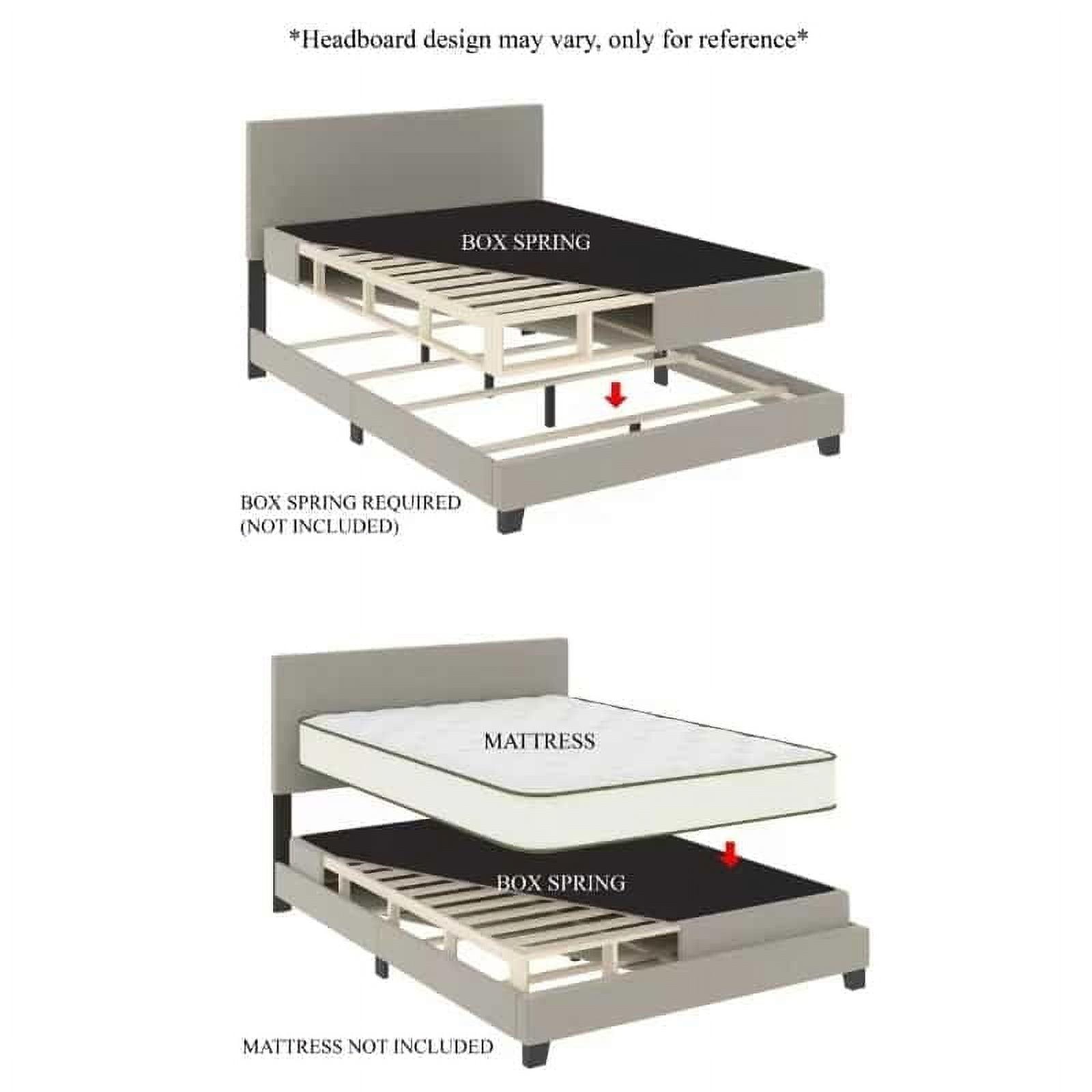 ChaletPosh Queen Size Upholstered Bed In Black Velvet