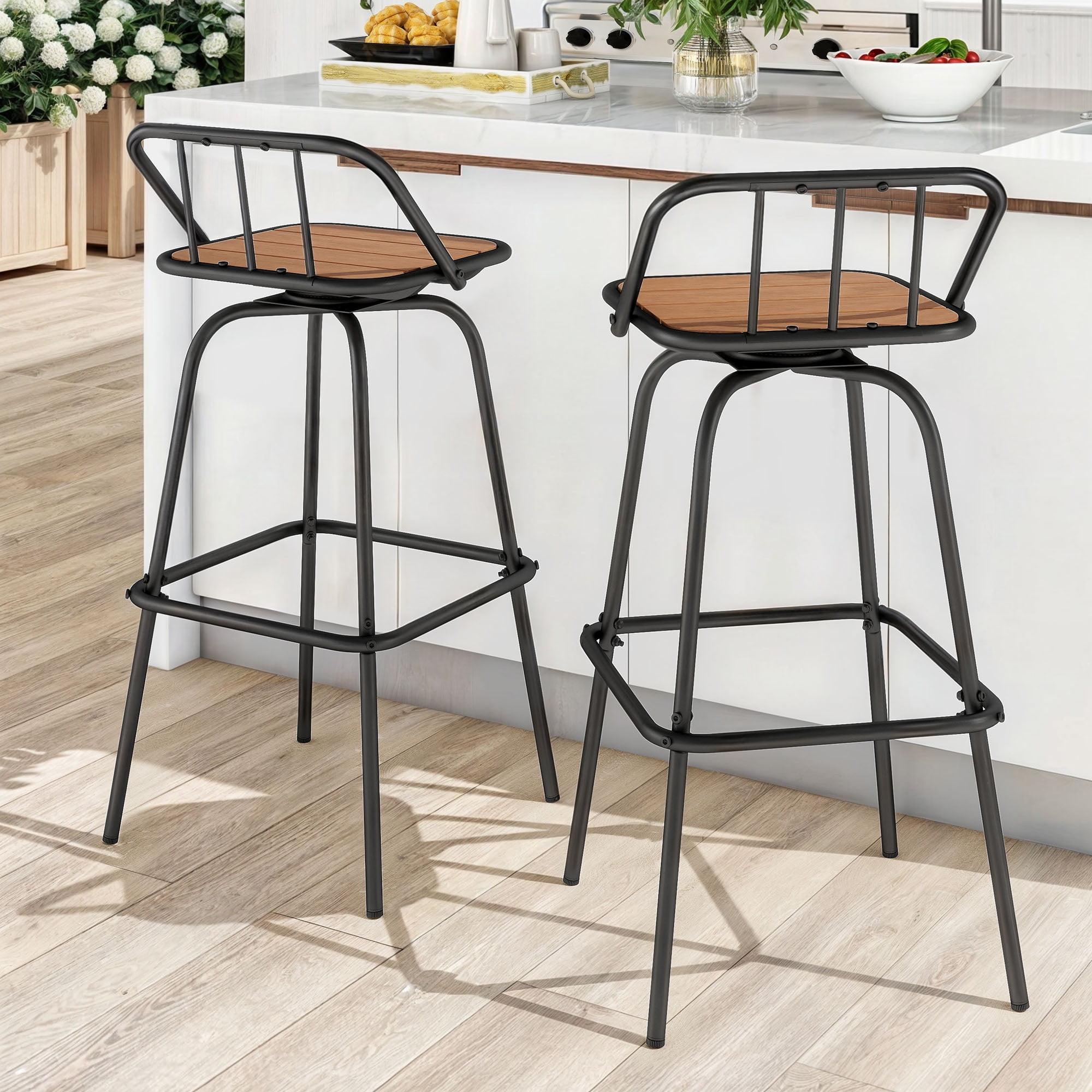 17 Stories Outdoor Swivel Bar Stool