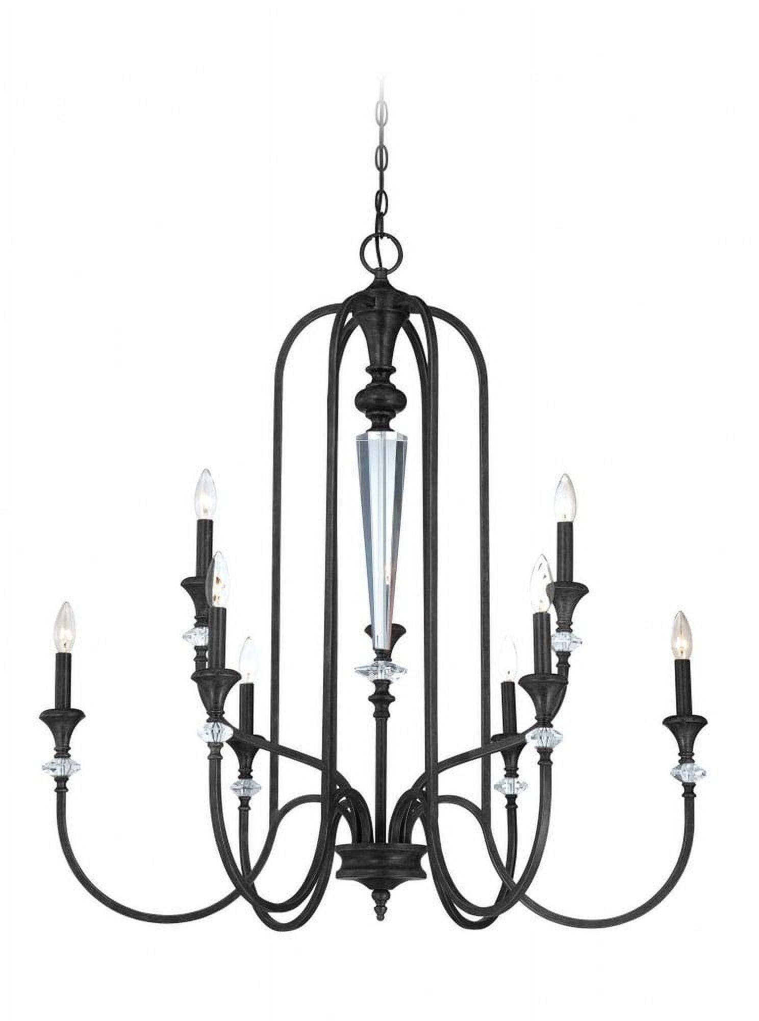 Craftmade 26729 Boulevard Two Tier 9 Light Candle Style Chandelier - Bronze