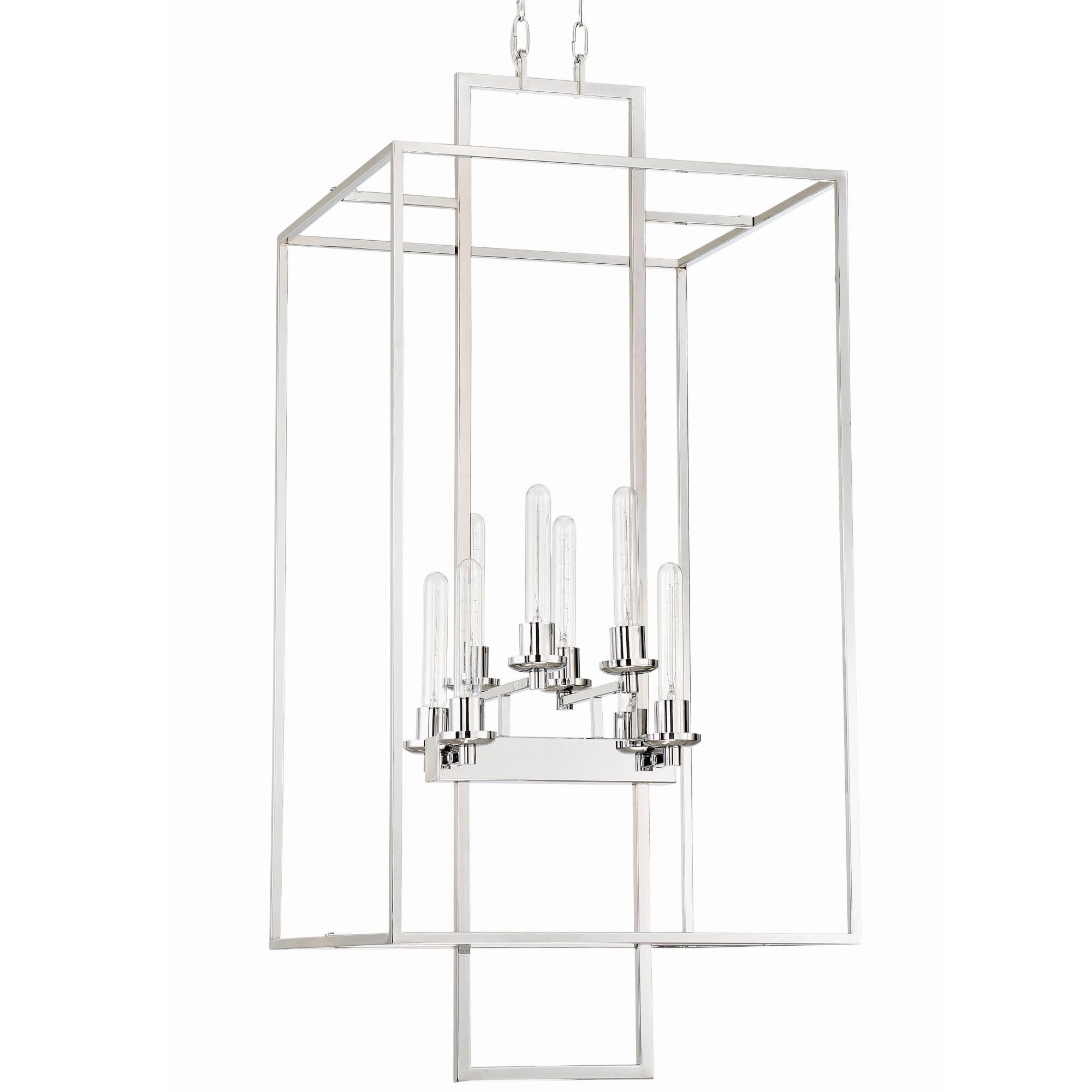 Craftmade 41538 Cubic 8 Light 20-1/2" Wide Cage Chandelier - Chrome