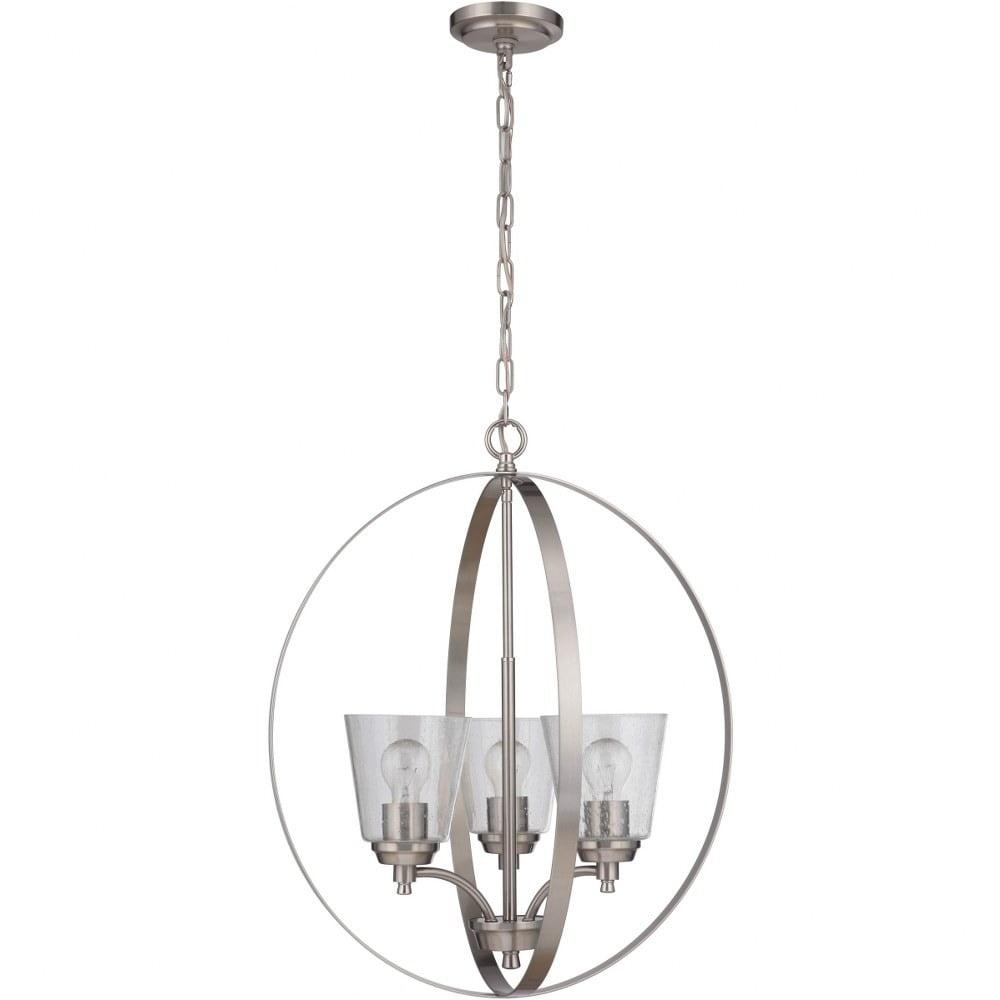 Craftmade Lighting Tyler 3 - Light Chandelier in  Brushed Polished Nickel