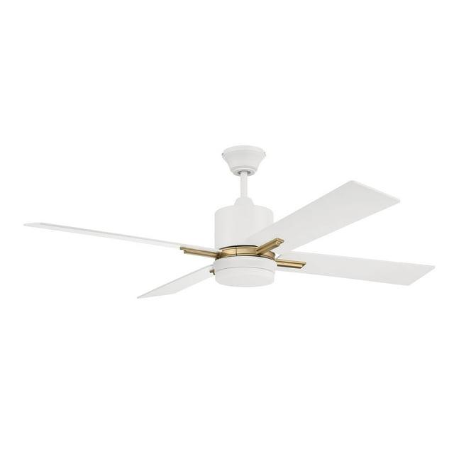 Craftmade  52" Teana Ceiling Fan Satin Brass/White - Hardwired