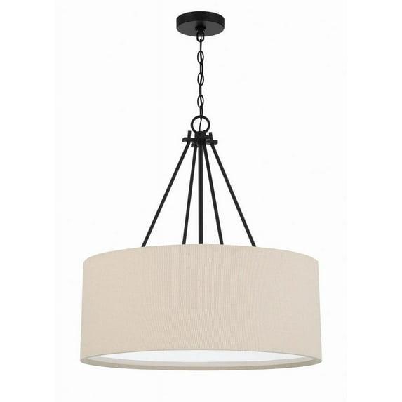 Craftmade 56594 Duke 3 Light 24" Wide Pendant - Black