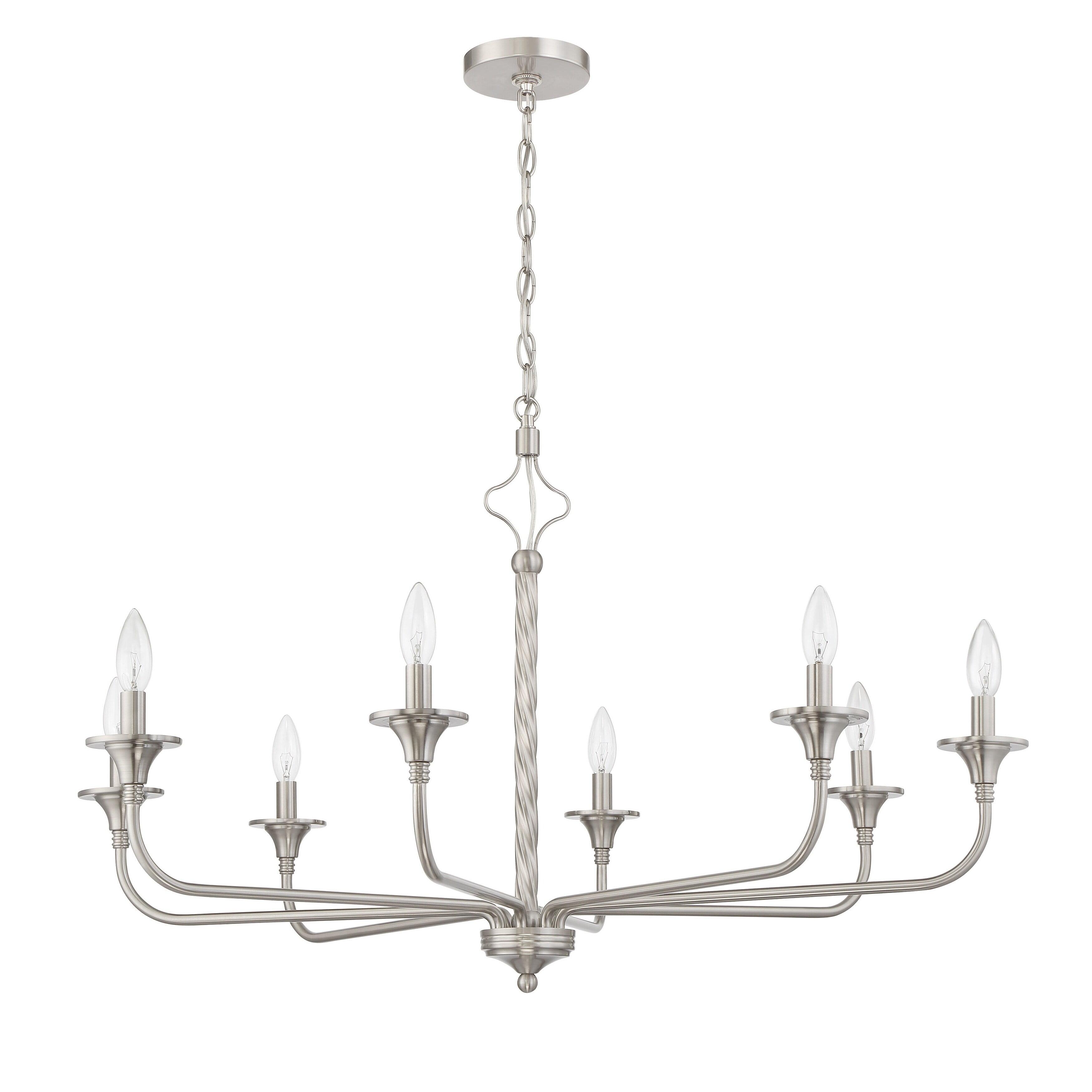 Craftmade Lighting Jolenne 8 - Light Chandelier in  Brushed Polished Nickel