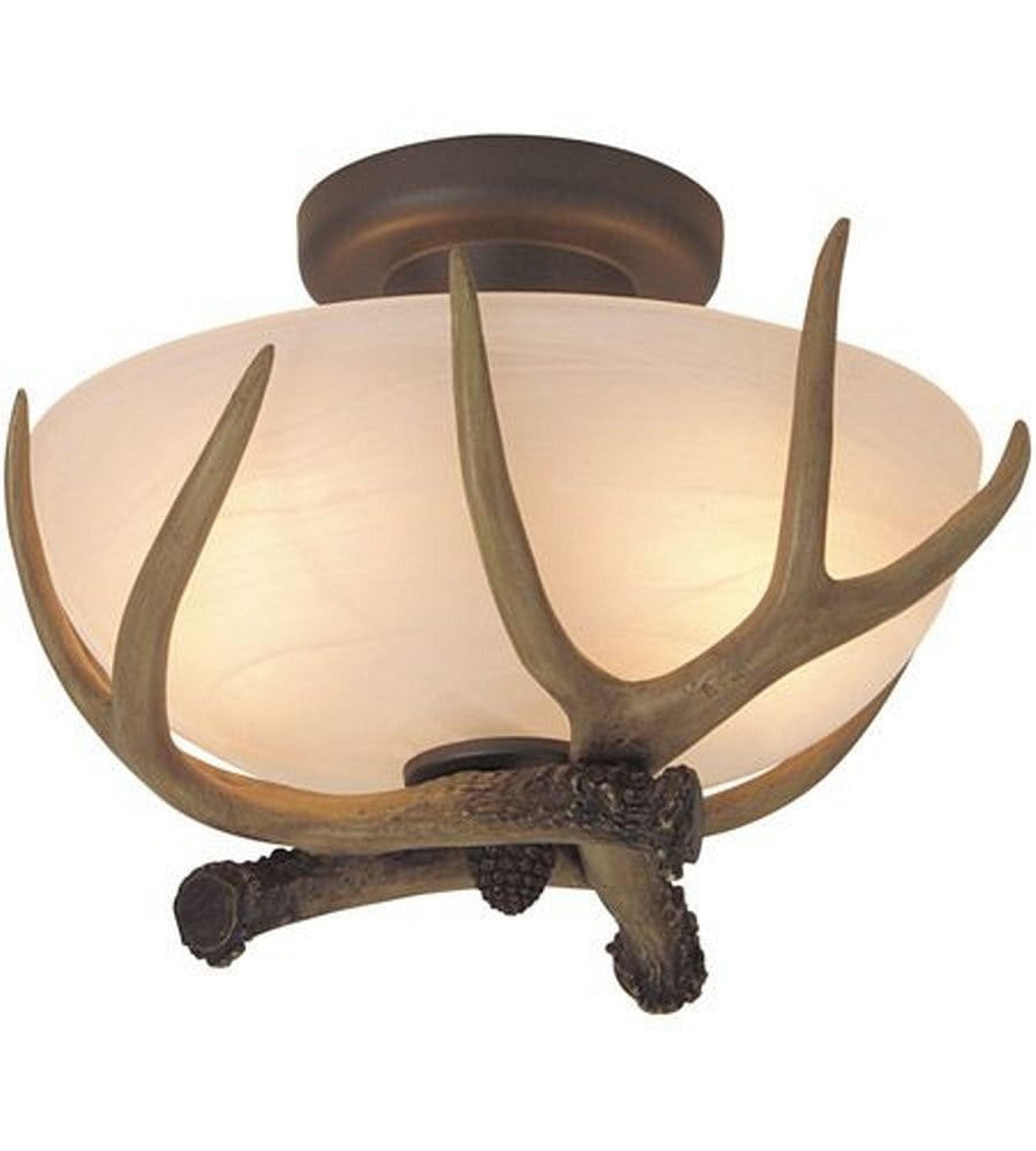 X1611-EB-Craftmade Lighting-Frontier - Two Light Semi-Flush Mount - 11 inches wide by 8.89 inches high