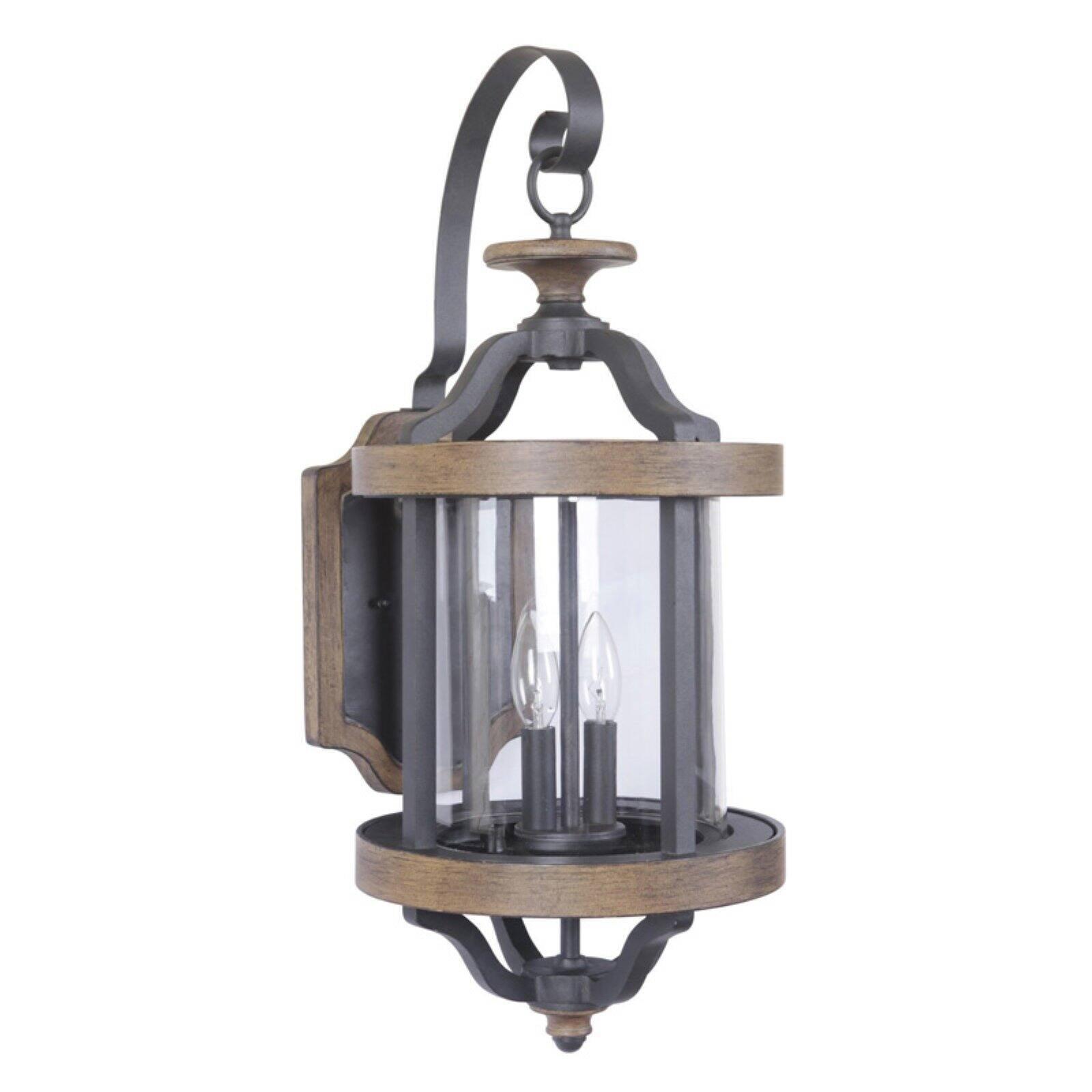 Ashwood Bronze and Black Cylinder Outdoor Wall Light