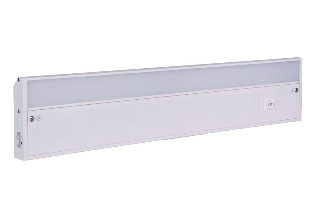 White Aluminum 18" LED Under Cabinet Light Bar