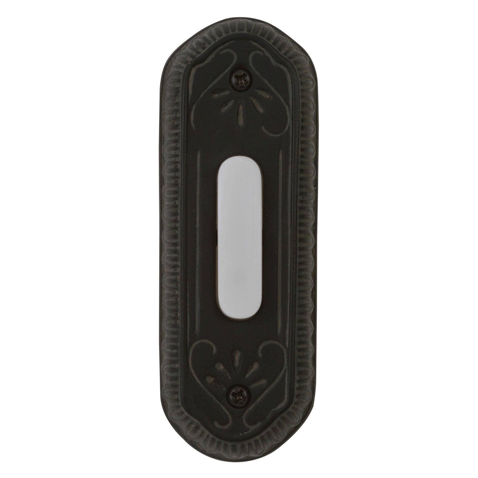 Weathered Black Lighted Surface Mount Doorbell Button