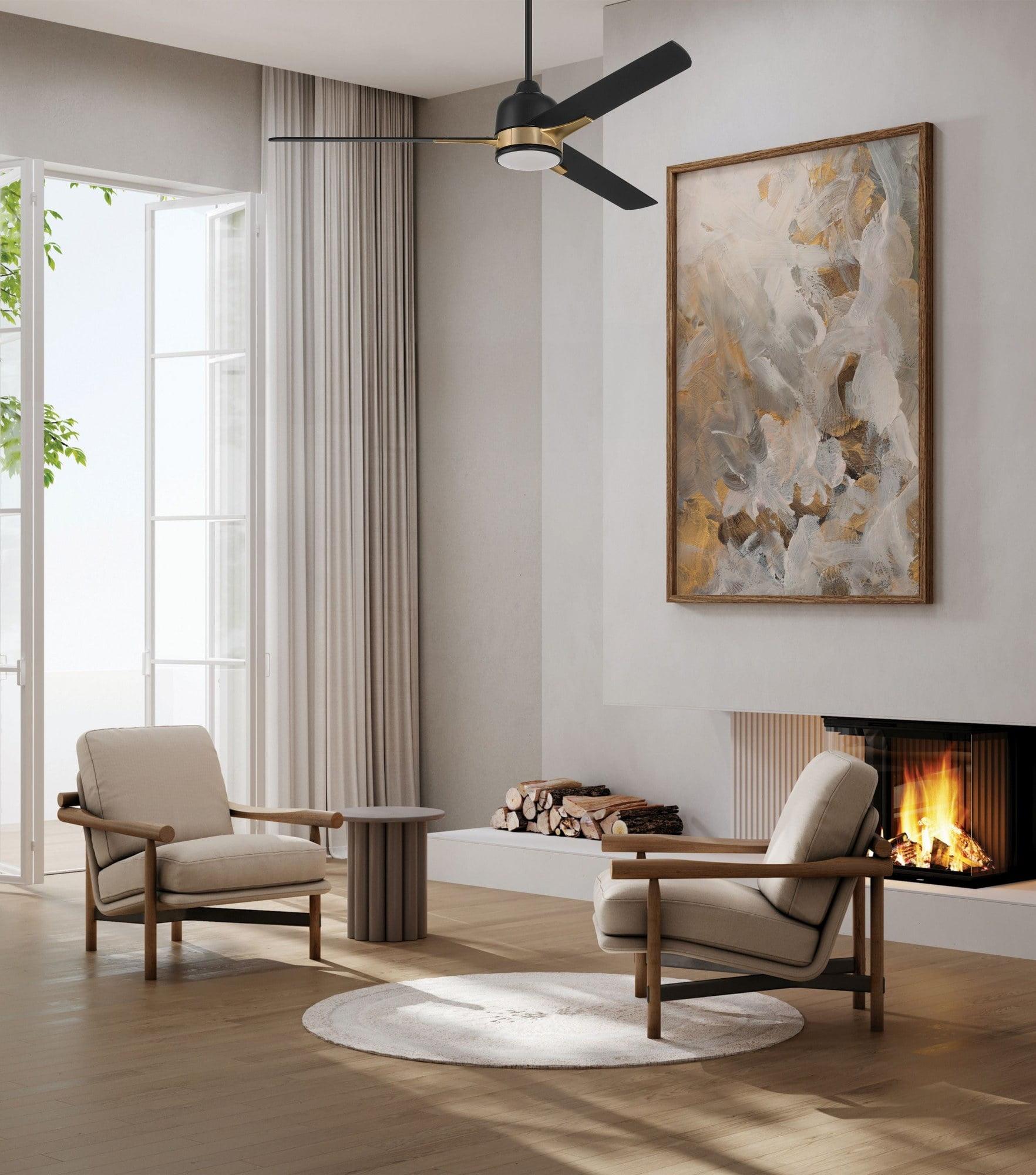 Latitude Run® Eiladh 52" Ceiling Fan with LED Lights & Wall Control