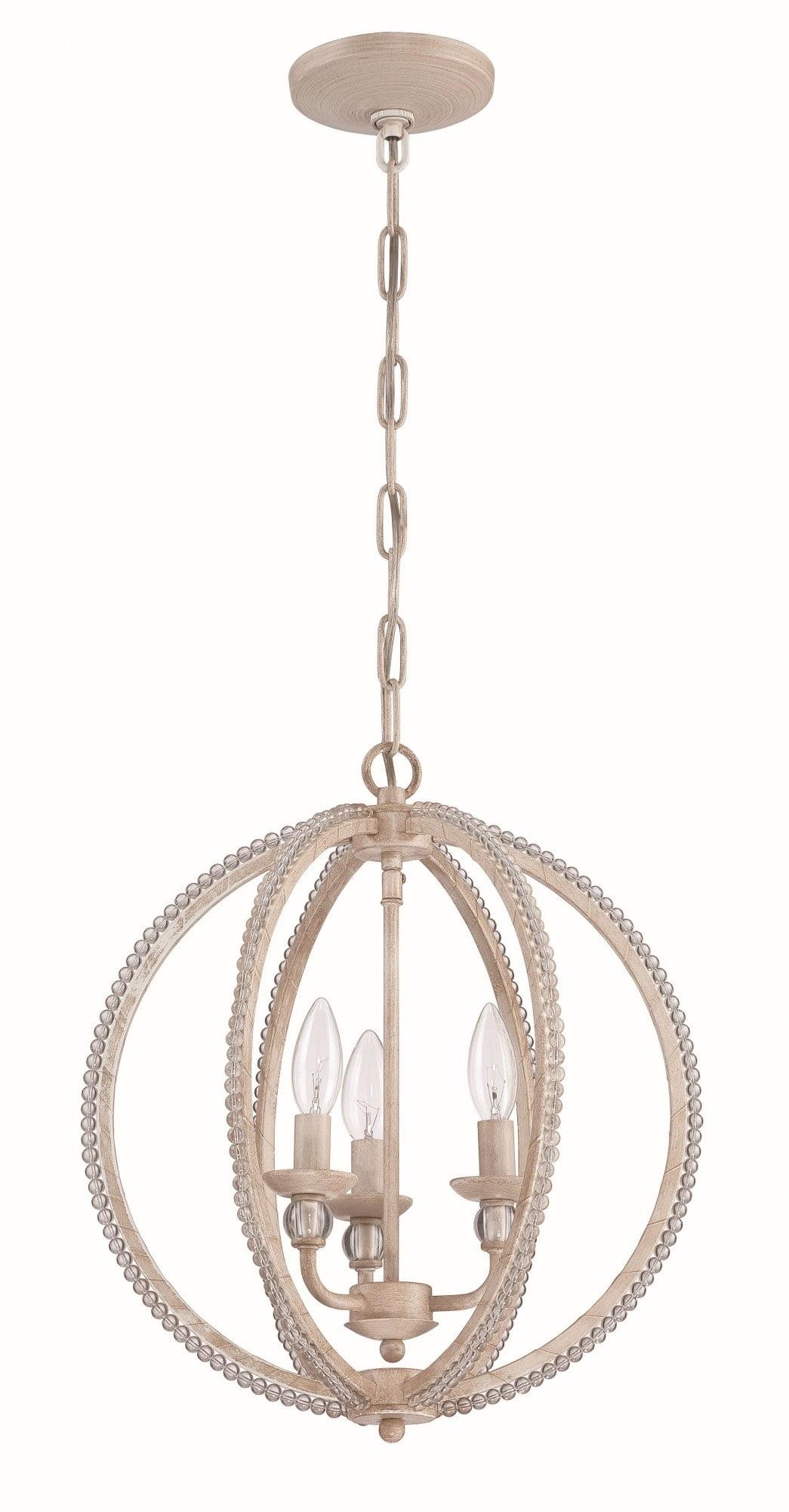 1043C-ATL-Craftmade Lighting-Three Light Mini Chandelier - 15 inches wide by 17.13 inches high-Antique Linen Finish    -Traditional Installation