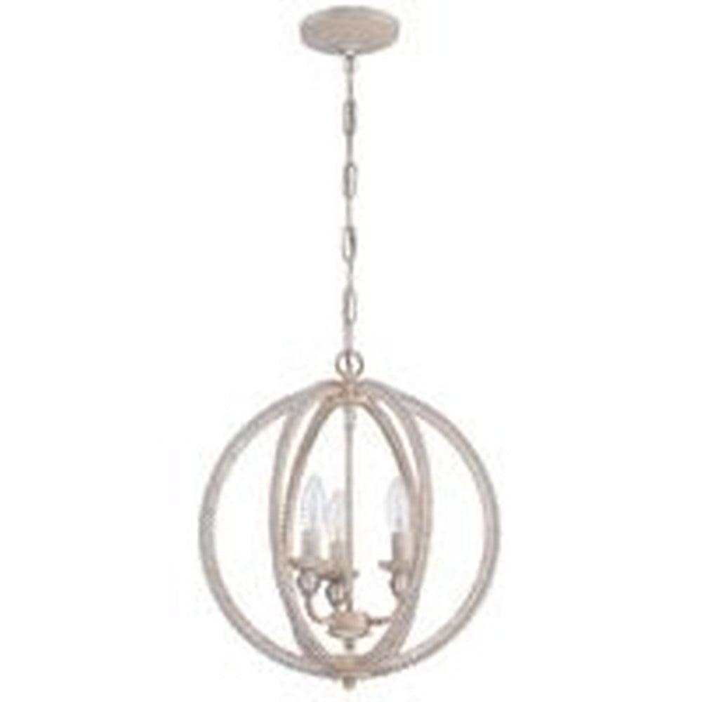 1043C-ATL-Craftmade Lighting-Three Light Mini Chandelier - 15 inches wide by 17.13 inches high-Antique Linen Finish    -Traditional Installation