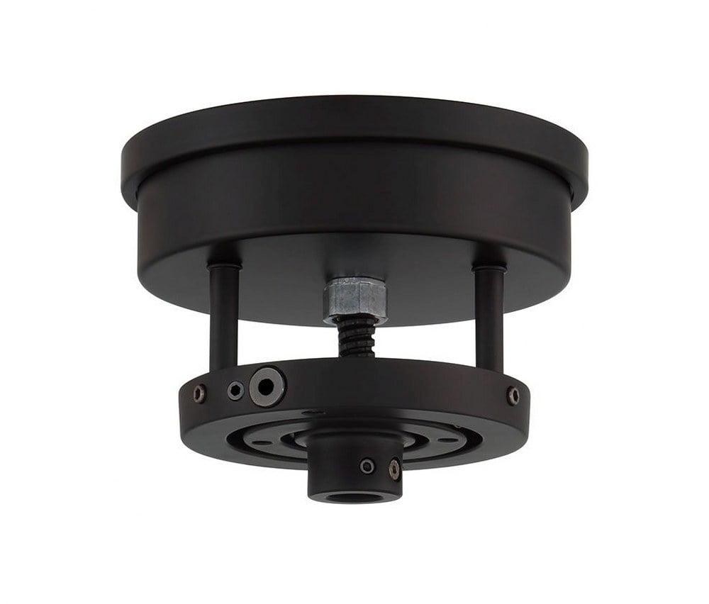 Flat Black Steel Ceiling Fan Slope Mount Adapter