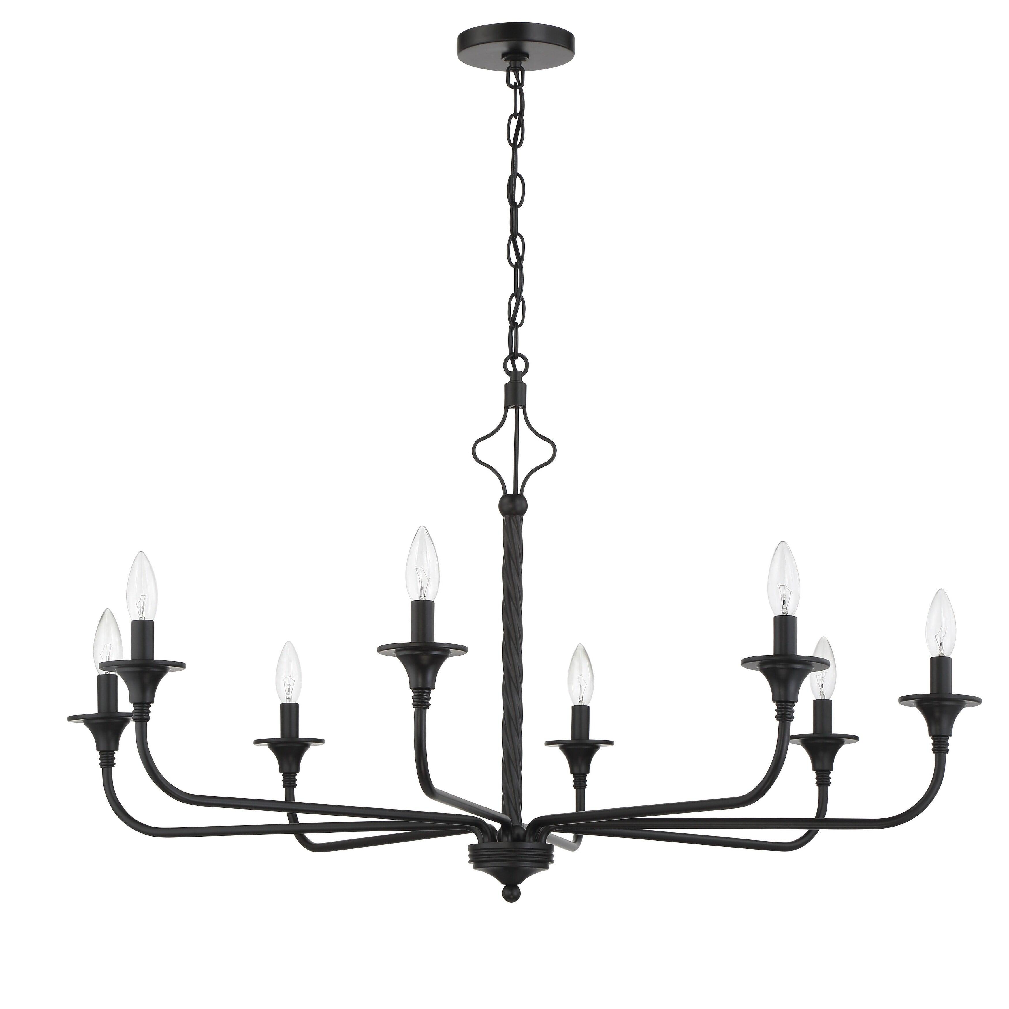 Craftmade Lighting Jolenne 8 - Light Chandelier in  Flat Black