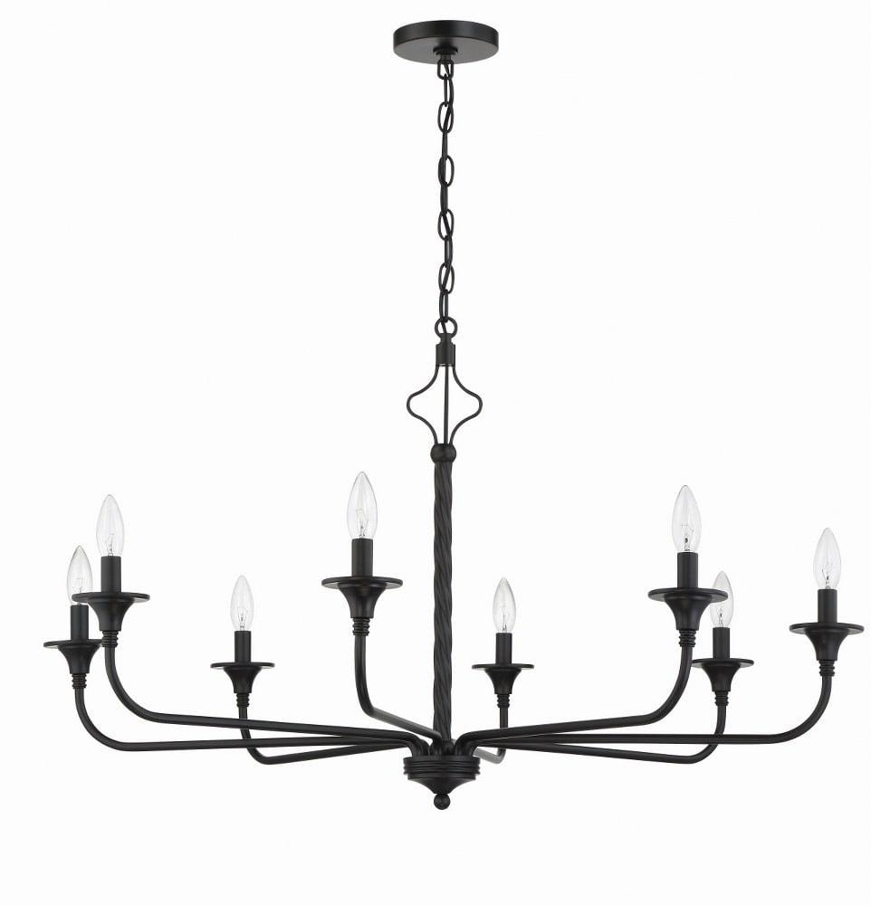 Craftmade Lighting Jolenne 8 - Light Chandelier in  Flat Black