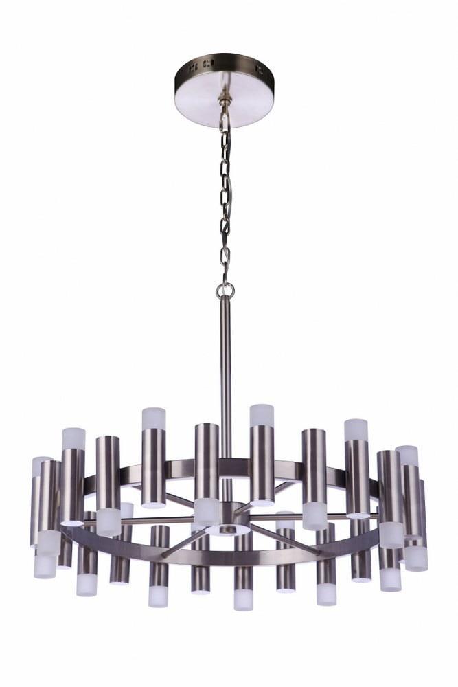Craftmade Lighting Simple Lux 24 - Light Chandelier in  Brushed Polished Nickel