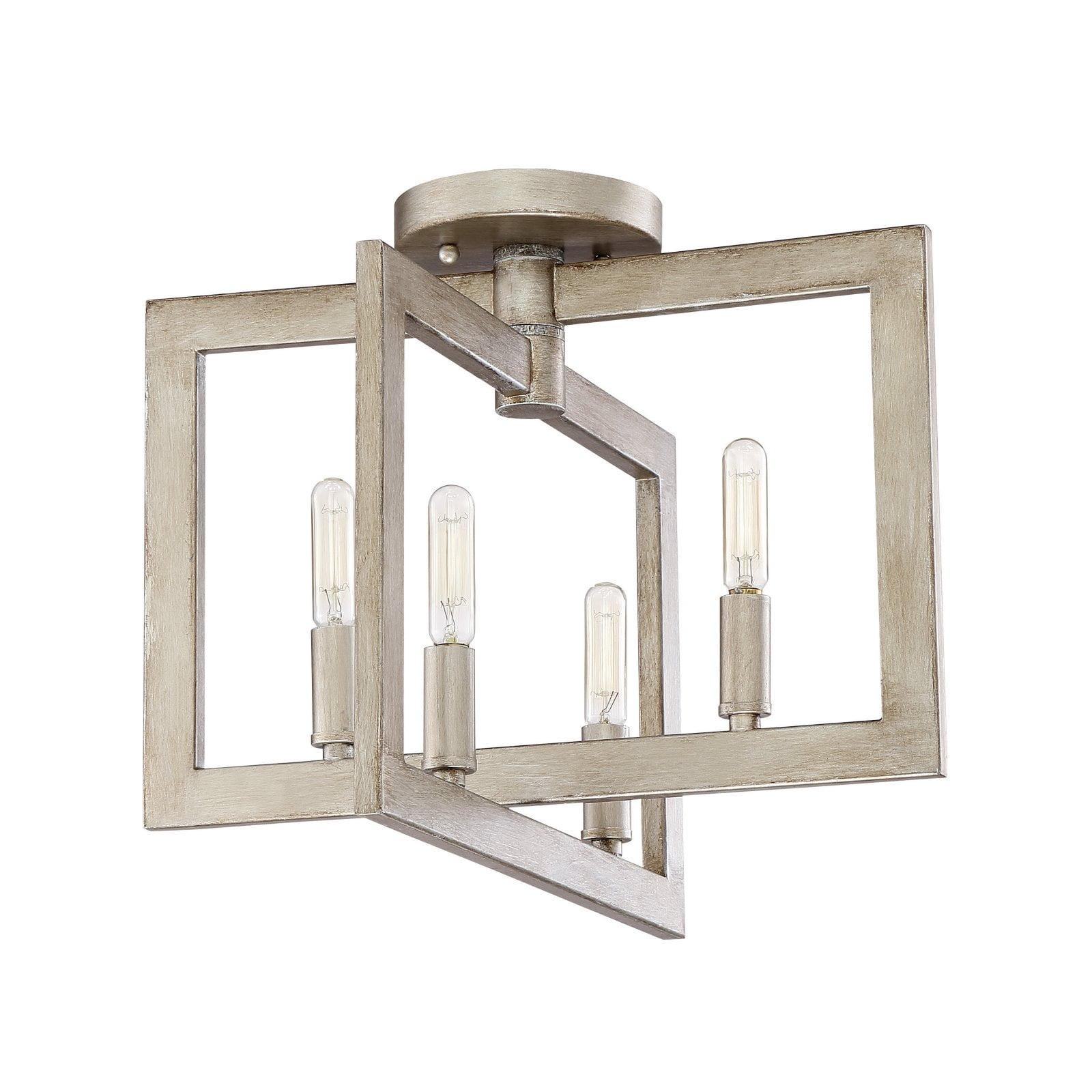 Twilight Gold 14.5" Transitional 4-Light Semi-Flush Mount