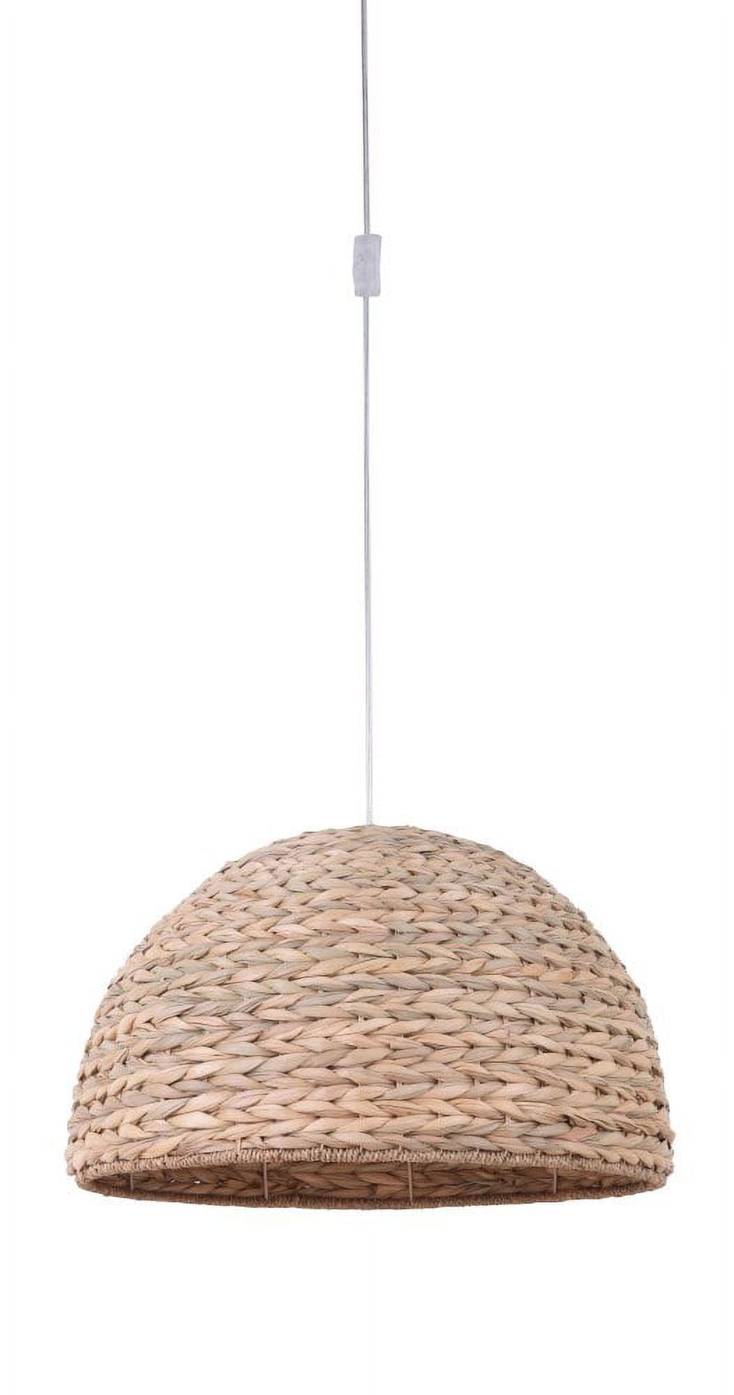 22" Natural Glass LED Indoor/Outdoor Pendant Light