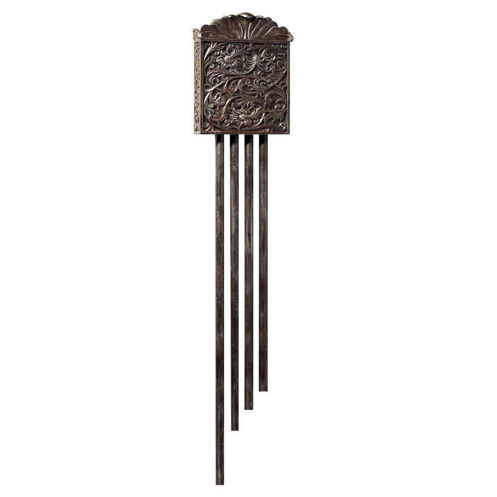 Craftmade Westminster Carved Long Chime in Hand Painted Renaissance Crackle - Silver