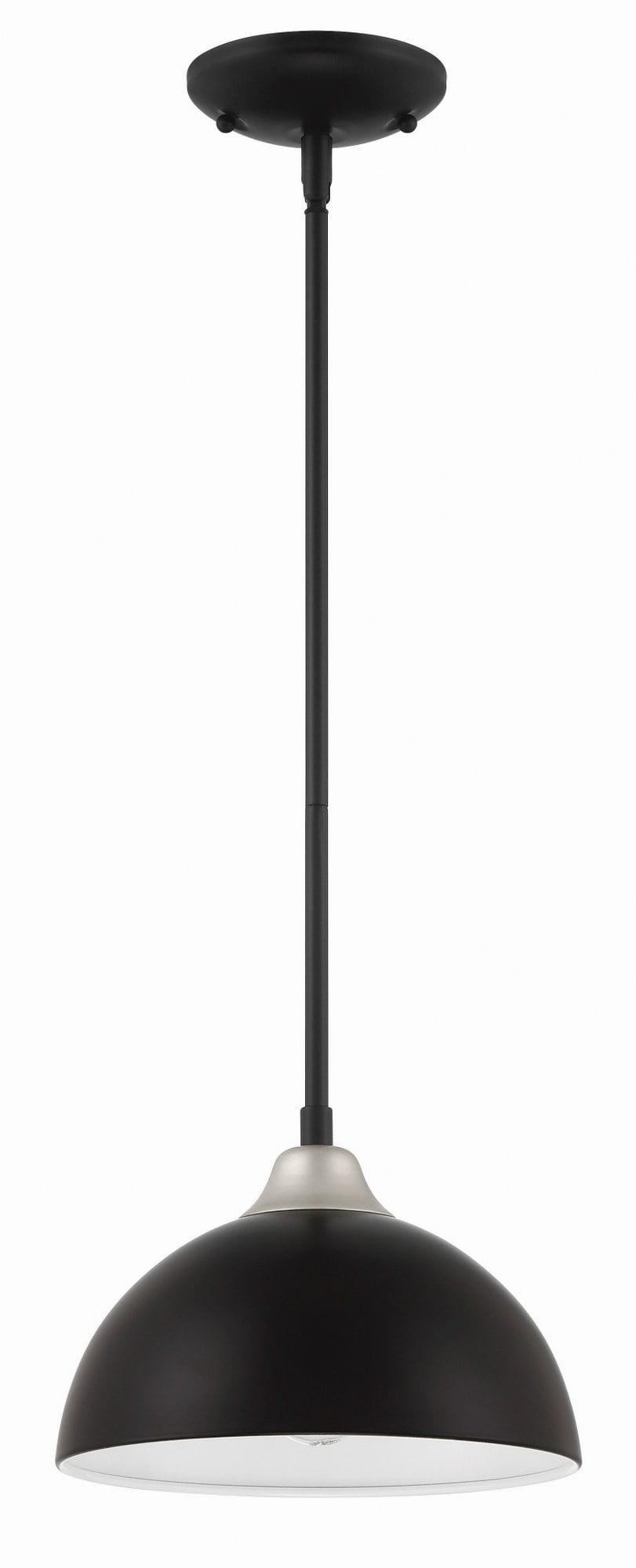 Craftmade Lighting Kahn 1 - Light Pendant in  Midnight/Satin Aluminum