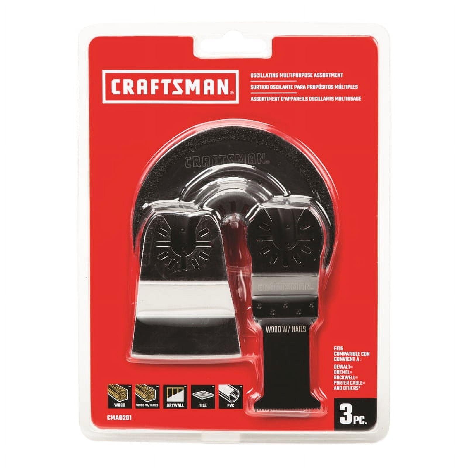 Craftsman 3-Piece Multipurpose Oscillating Blade Set