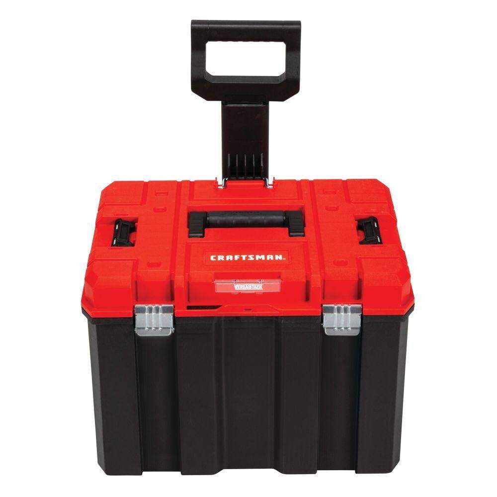 CRAFTSMAN Versastack System 17-in Red Plastic Lockable Tool Box