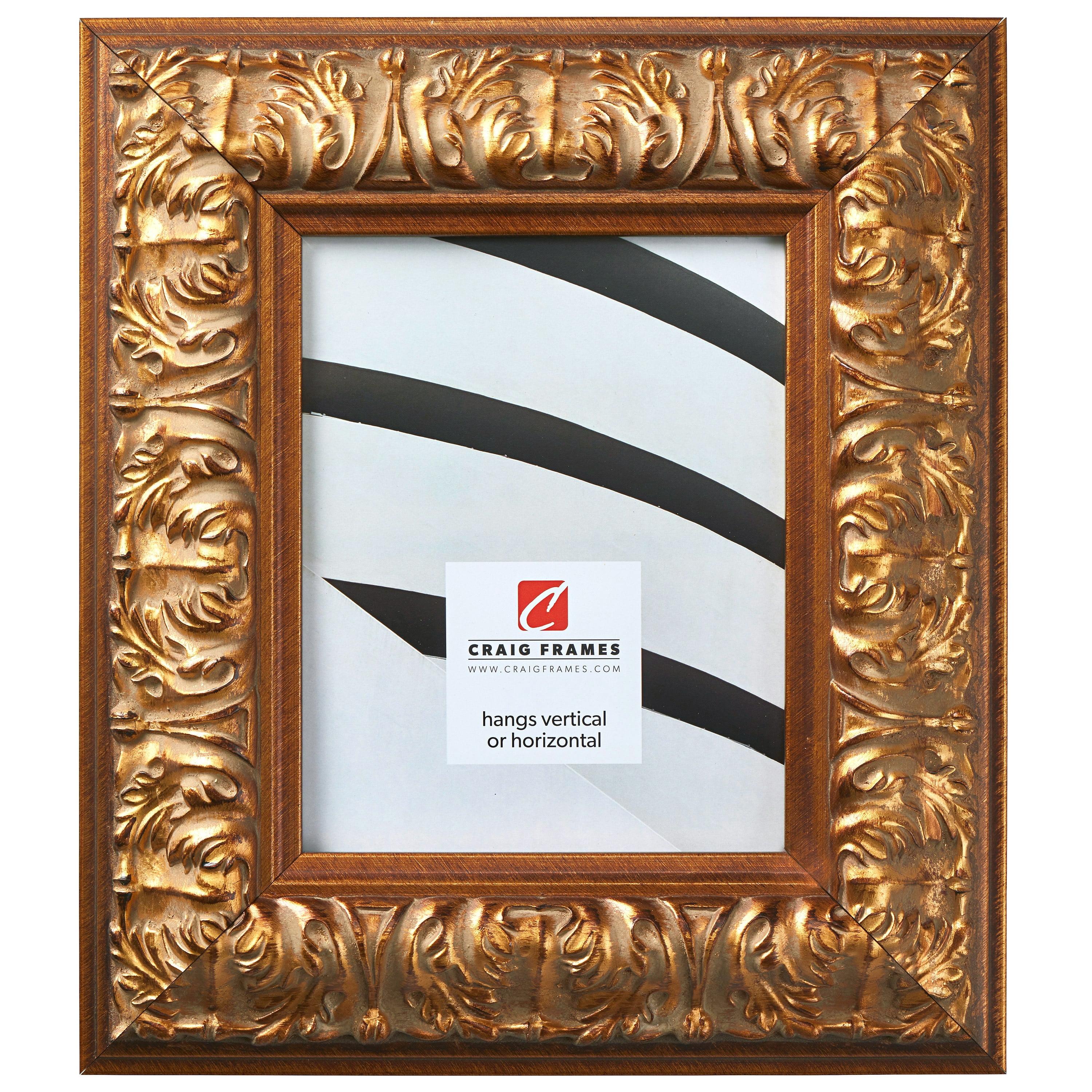 Barroco 24x36 inch Antique Gold Single Image Picture Frame