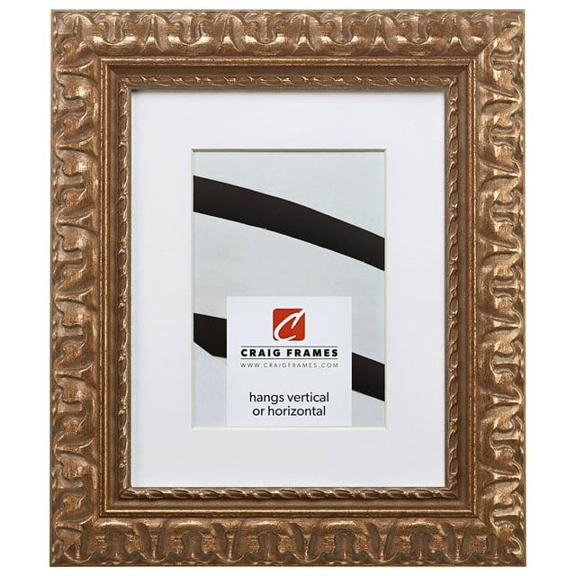 Craig Frames Bravado Ornate, 24x36 inch Antique Bronze Picture Frame Matted for a 20x30 Photo
