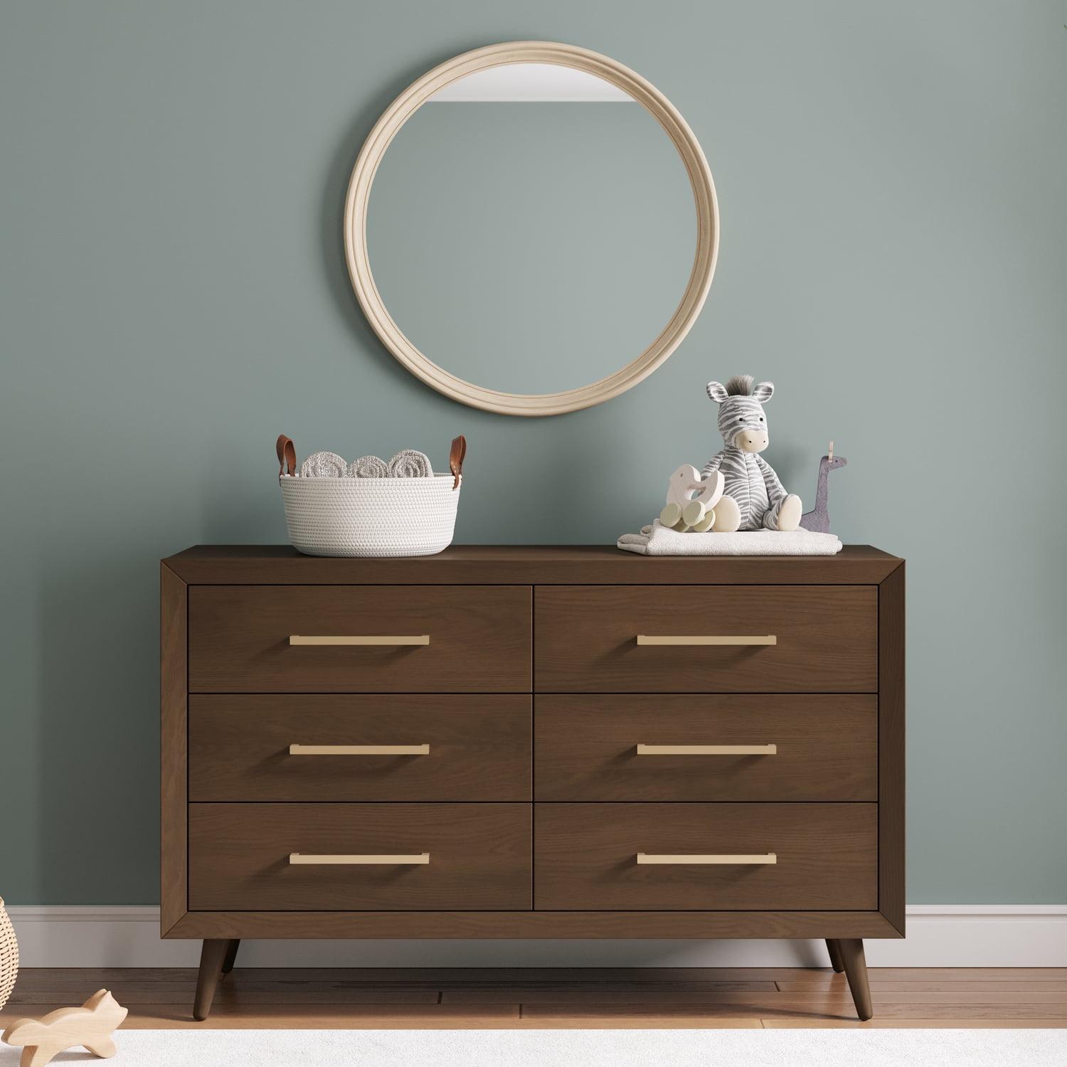 Cranbrook Toasted Chestnut Mid-Century Double Nursery Dresser