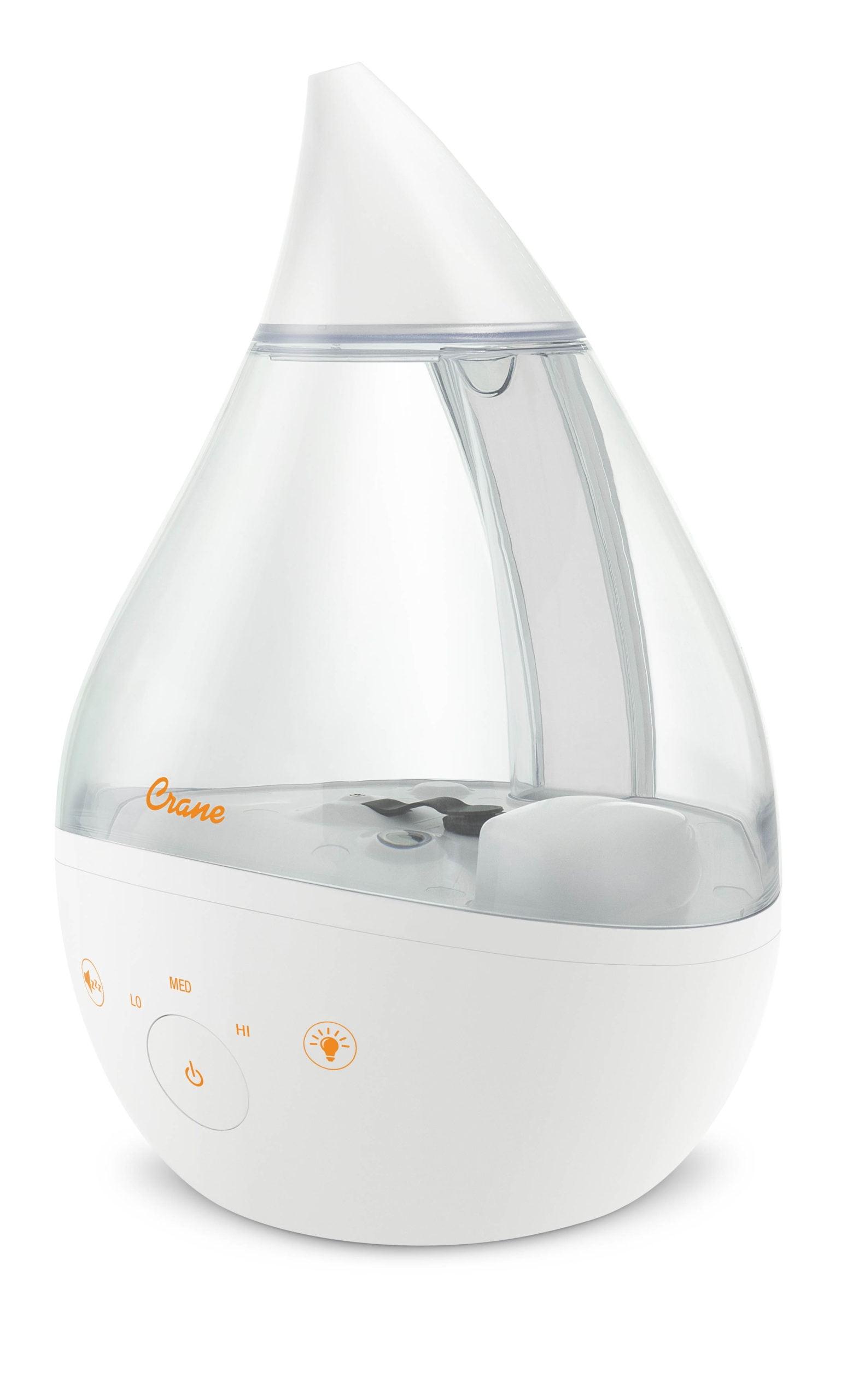 Crane USA Drop 2.0 , 4-in-1 Cool-Mist Humidifier with Aroma Tray & Sound Machine