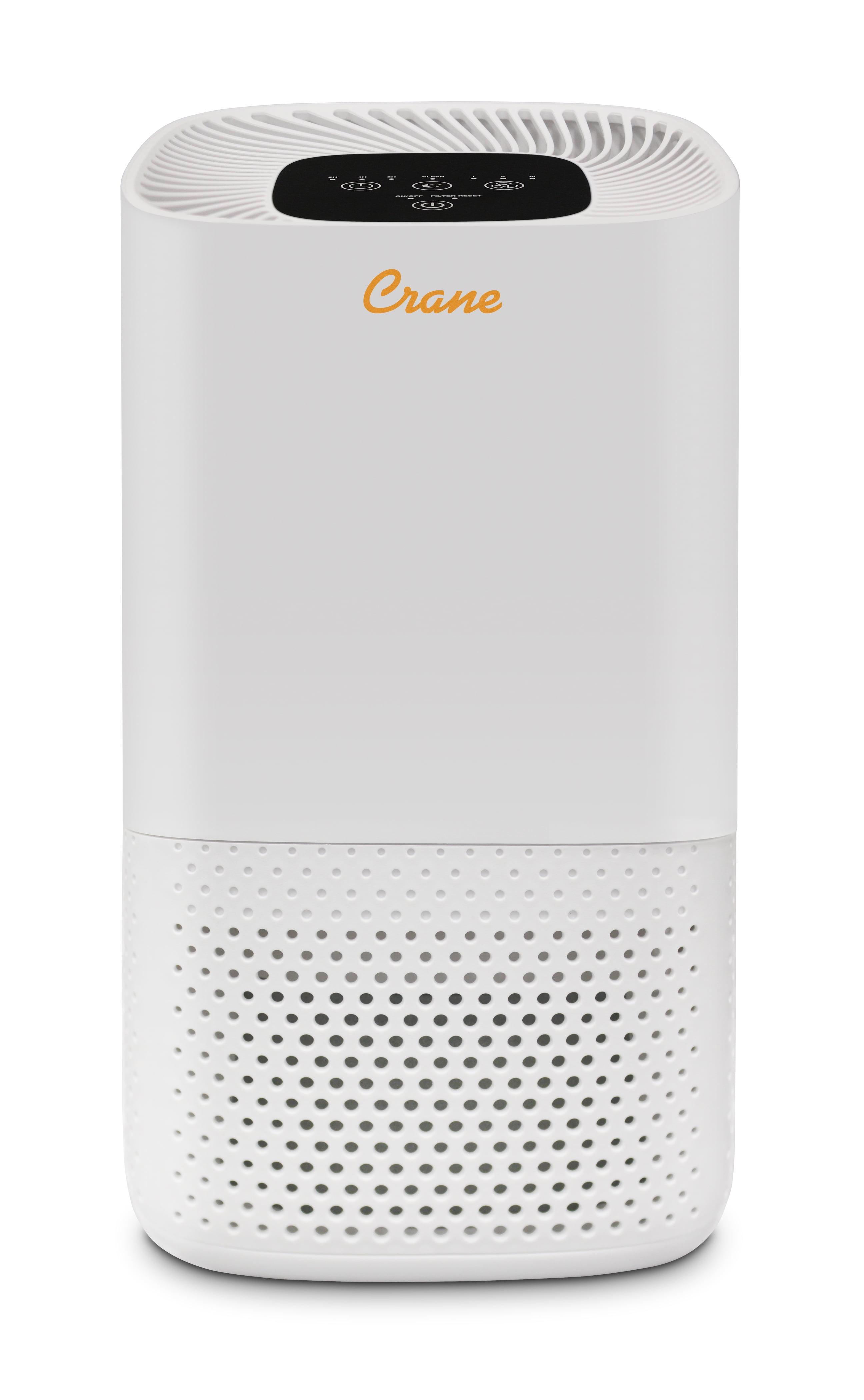 Crane True HEPA Filter Air Purifier - White