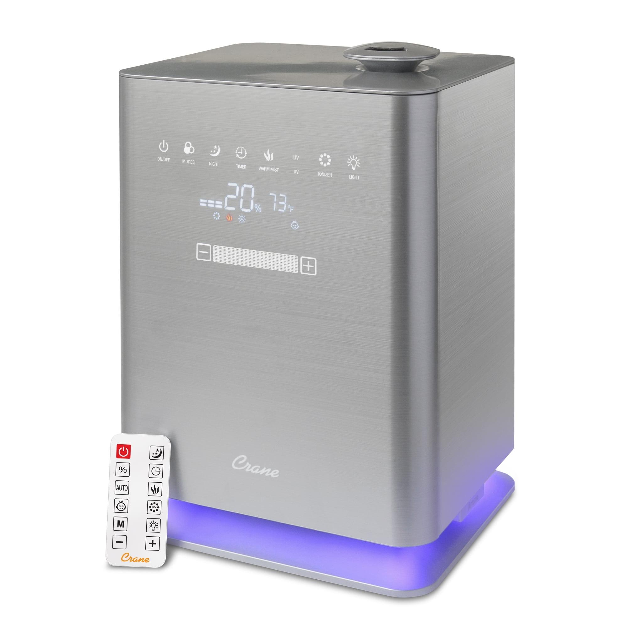 Crane 1.3 Gallon Warm and Cool Mist Humidifier with Remote