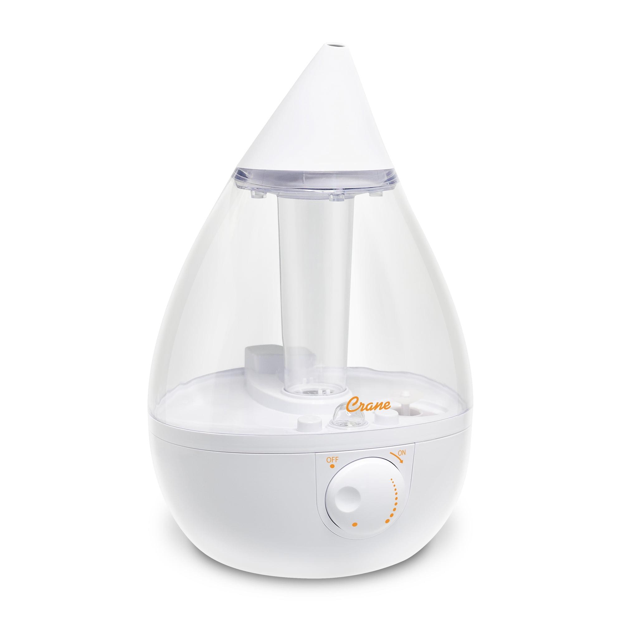 Clear White Ultrasonic Cool Mist Table-Top Humidifier, 1 Gallon