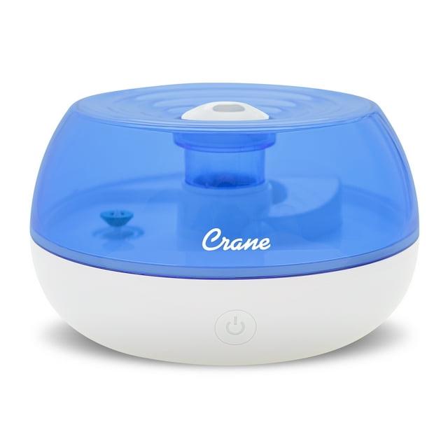Crane USA 0.2 Gal. Personal Ultrasonic Cool Mist Humidifier for Small Rooms
