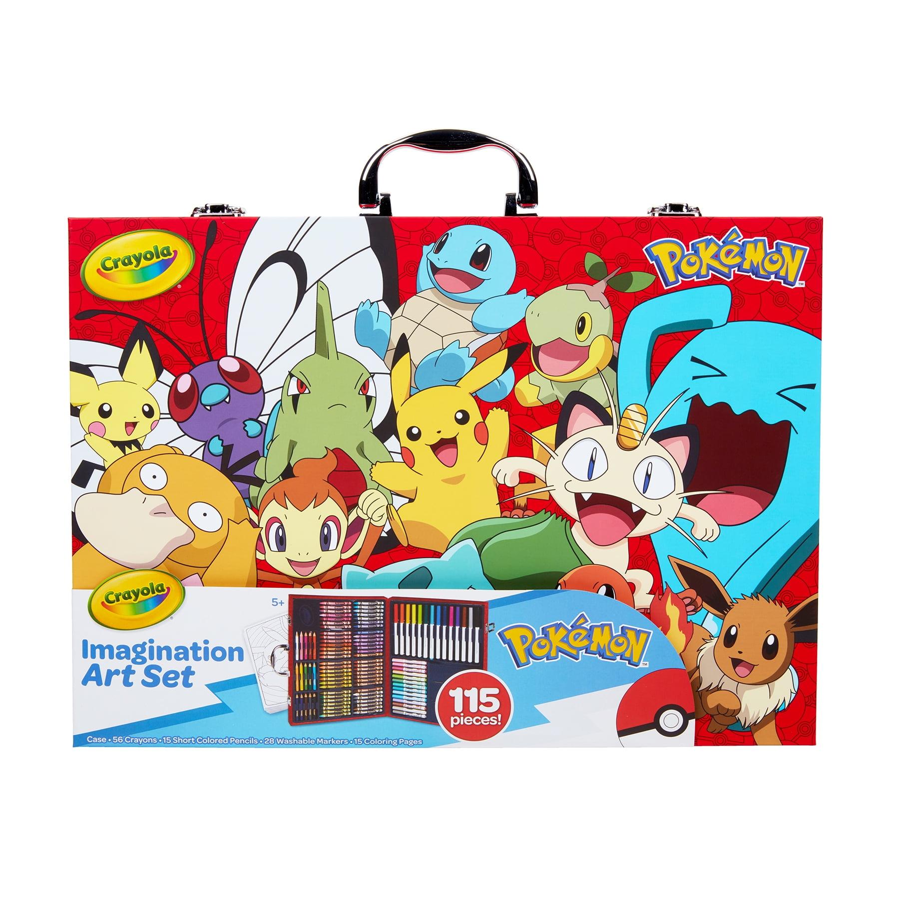 Crayola Imagination Art Set Pokemon: Drawing & Coloring Kit with Crayons, Markers, Pencils, & Sheets for Ages 5+
