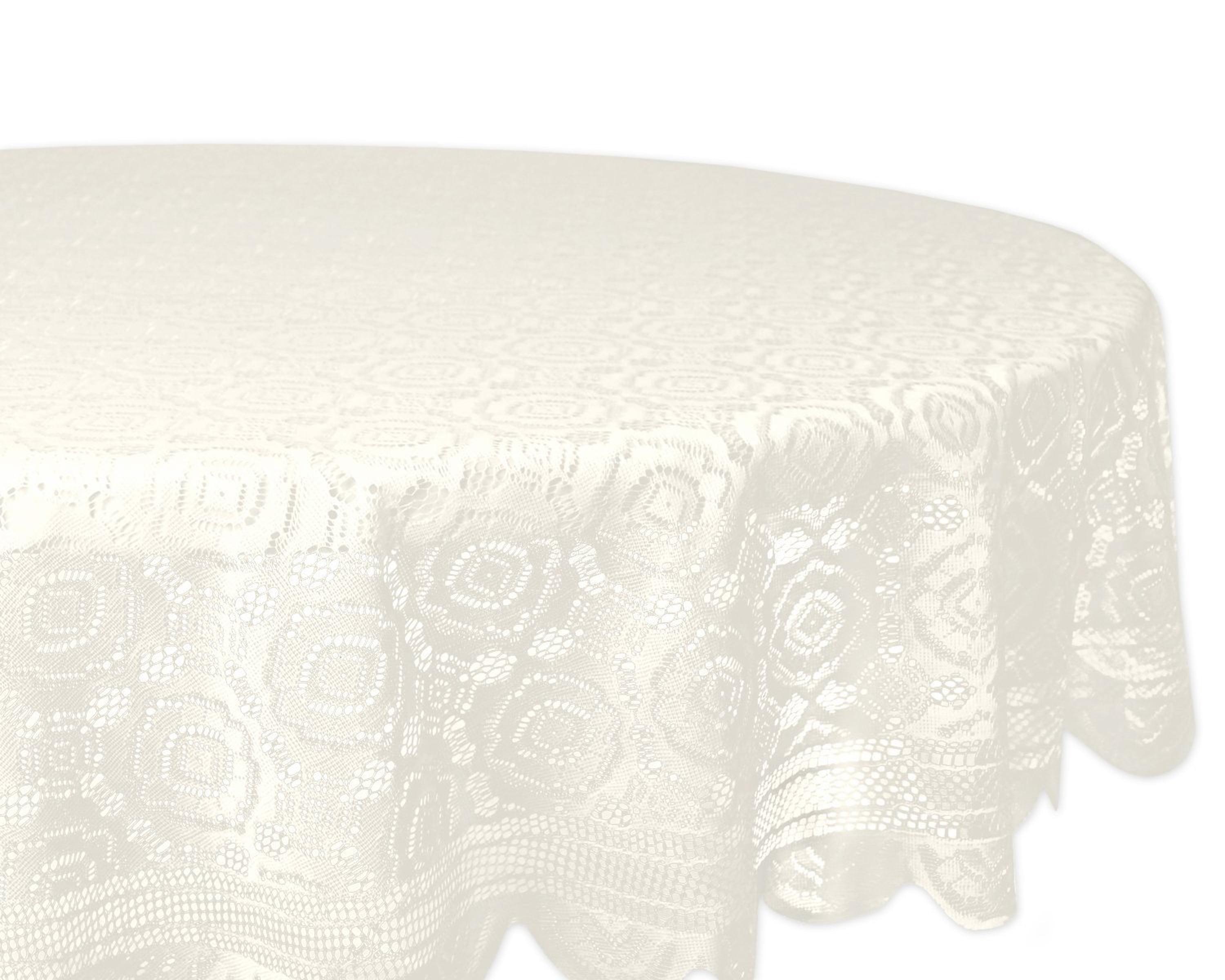 Design Imports  Lace Tablecloth, Vintage, 63" Round